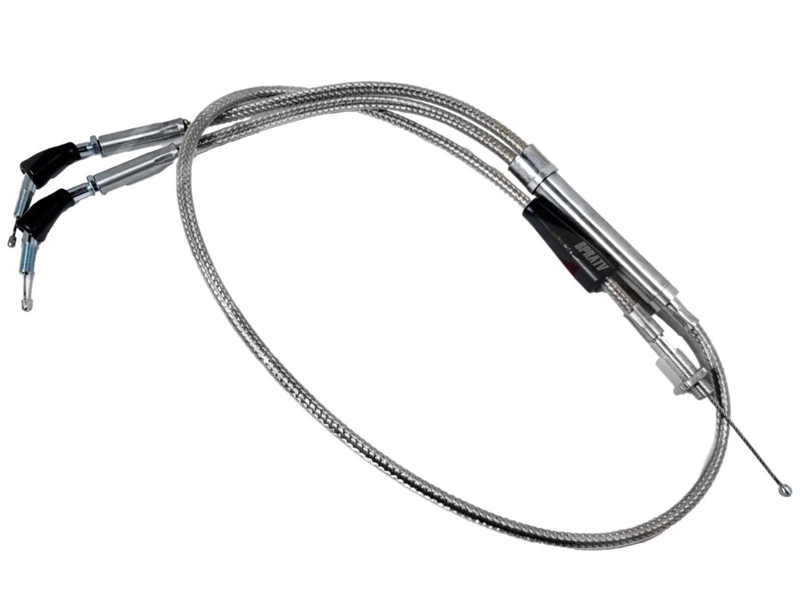 Yamaha Banshee 350 Terry Cable Braided Dual Thumb Throttle Cable PWK PJ 28-39mm! - Image 8