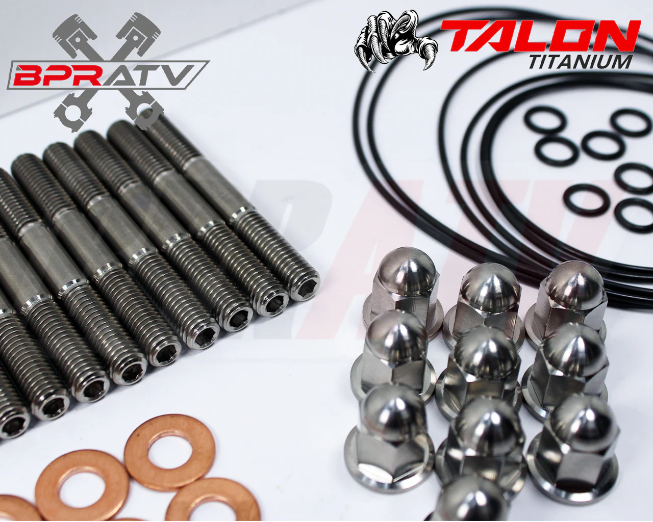 Yamaha Banshee 350 TITANIUM Pro Design Cool Head Stud Kit Nuts & O-Rings Gaskets - Image 4