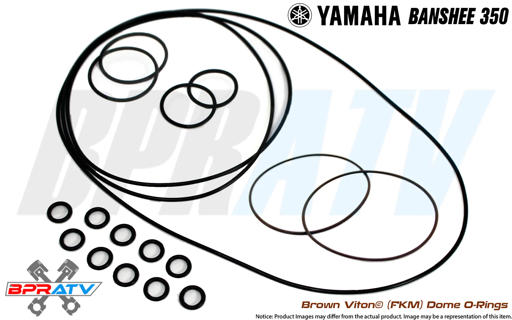 Yamaha Banshee 350 Vito's Hemi Head Domes Orings O-rings BROWN VITON O-Ring Kit - Image 6