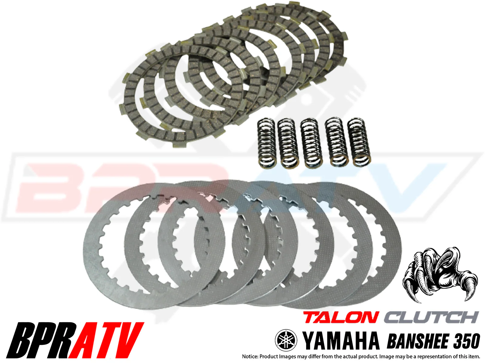 Yamaha Banshee 350 YFZ 350 Heavy Duty Steel Fibers Springs 7/8 Plate Clutch Kit - Image 16