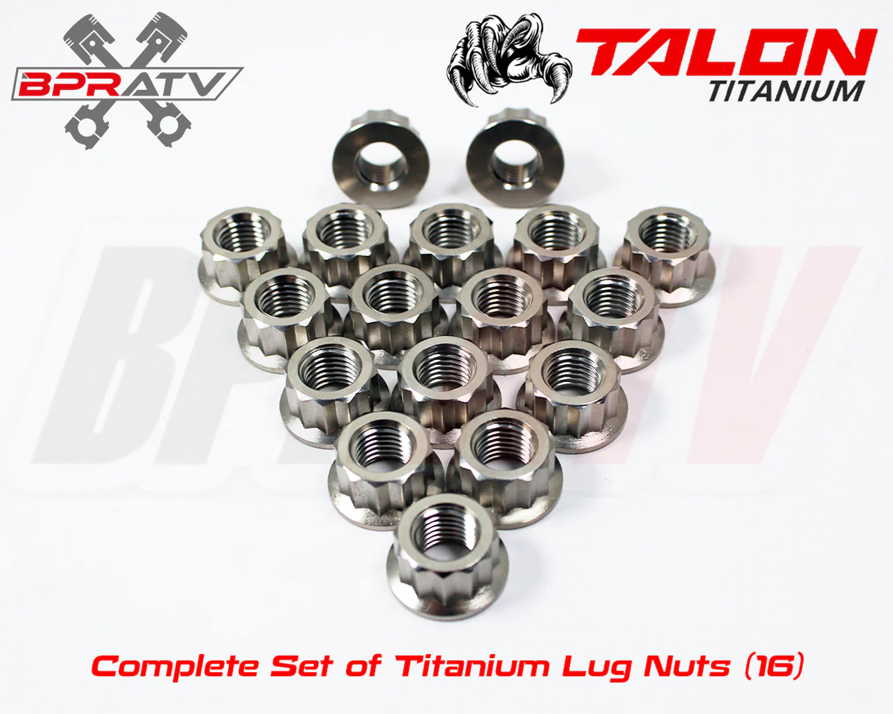 Yamaha Banshee 350 YFZ 350 TITANIUM Lug Nut Complete Kit Front Rear Set of 16 - Image 8