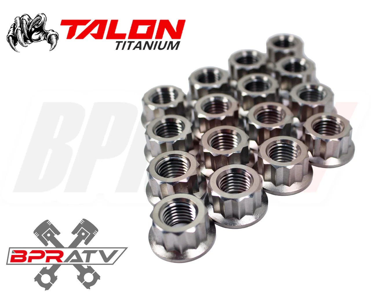 Yamaha Banshee 350 YFZ 350 TITANIUM Lug Nut Complete Kit Front Rear Set of 16 - Image 9