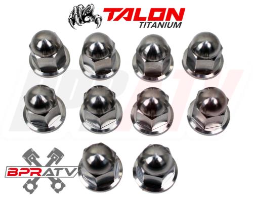 Yamaha Banshee 350 YFZ350 TITANIUM Head Nuts Stock OEM Head Ti Cap Nut Kit 12-PT - Image 12