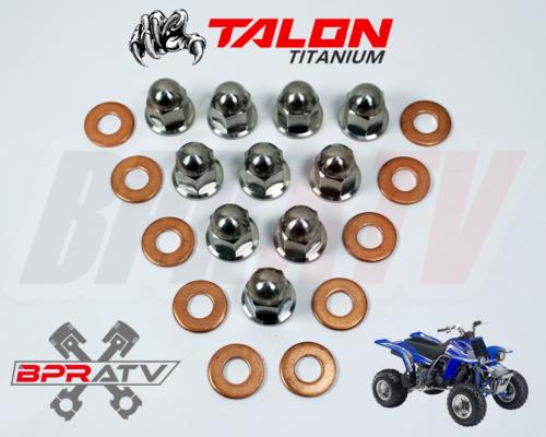Yamaha Banshee 350 YFZ350 TITANIUM Head Nuts Stock OEM Head Ti Cap Nut Kit 12-PT - Image 6