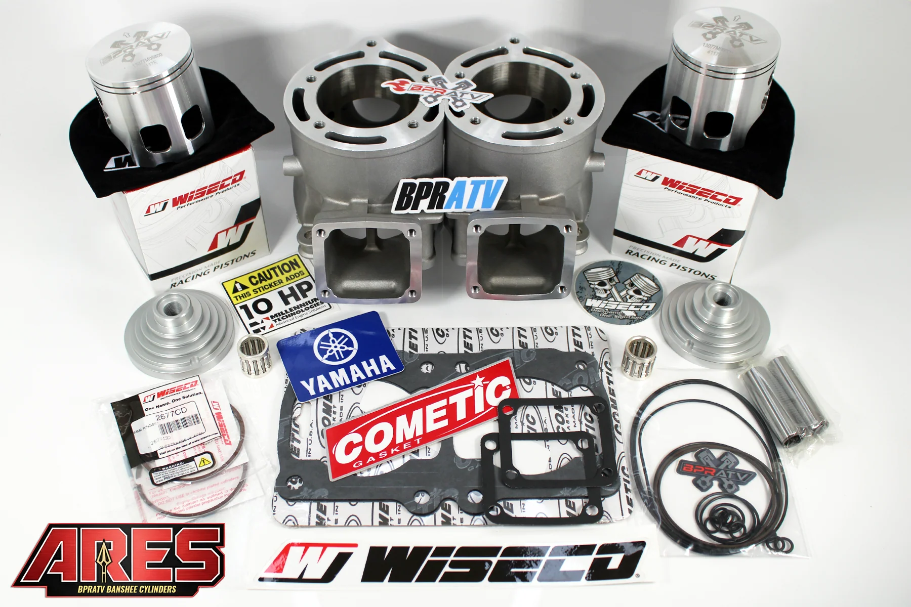 Yamaha Banshee 421 Cub Athena Alternative BPRATV ARES 68mm Big Bore Top End Kit - Image 2
