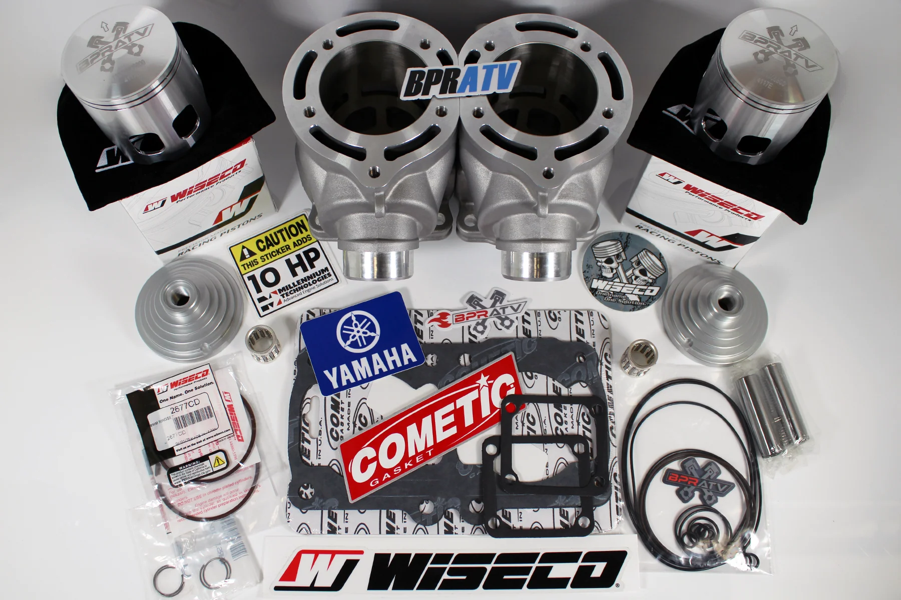 Banshee Athena Style 421cc Big Bore +4mm STROKER Cylinders WISECO Pistons Domes - Image 19