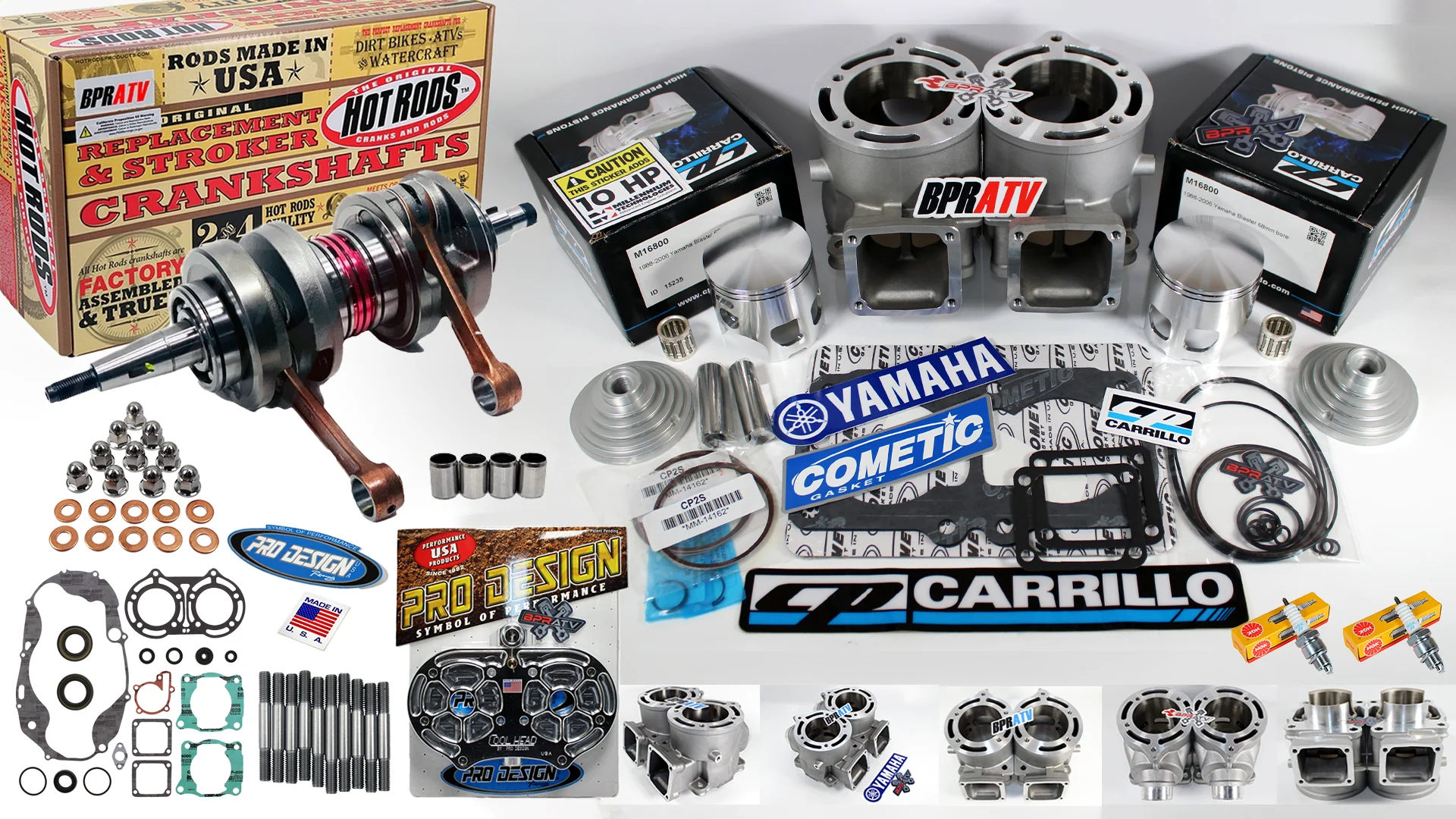 BPRATV Banshee 421cc ARES 68mm Athena Alternative CP-Carrillo Stroker Engine Kit - Image 3