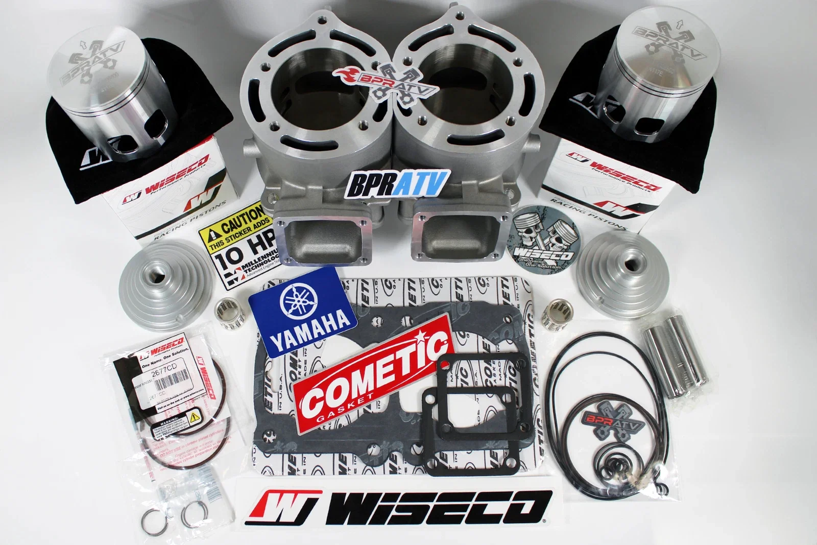 Banshee 421cc Stroker Engine Rebuild Kit ARES 68mm Cylinder +4mm Crank Cool Head - Image 12