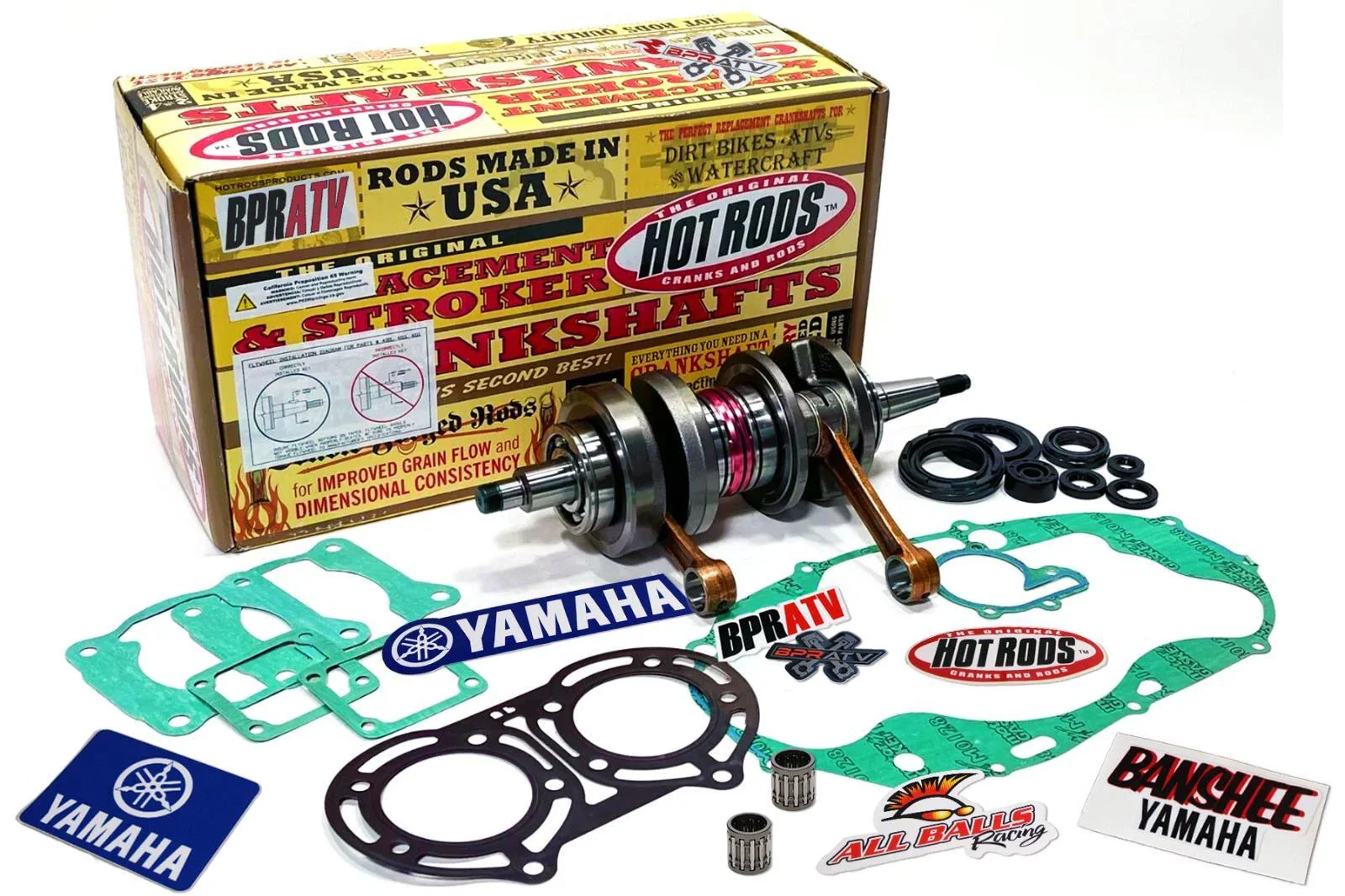 Banshee 421cc Stroker Engine Rebuild Kit ARES 68mm Cylinder +4mm Crank Cool Head - Image 13