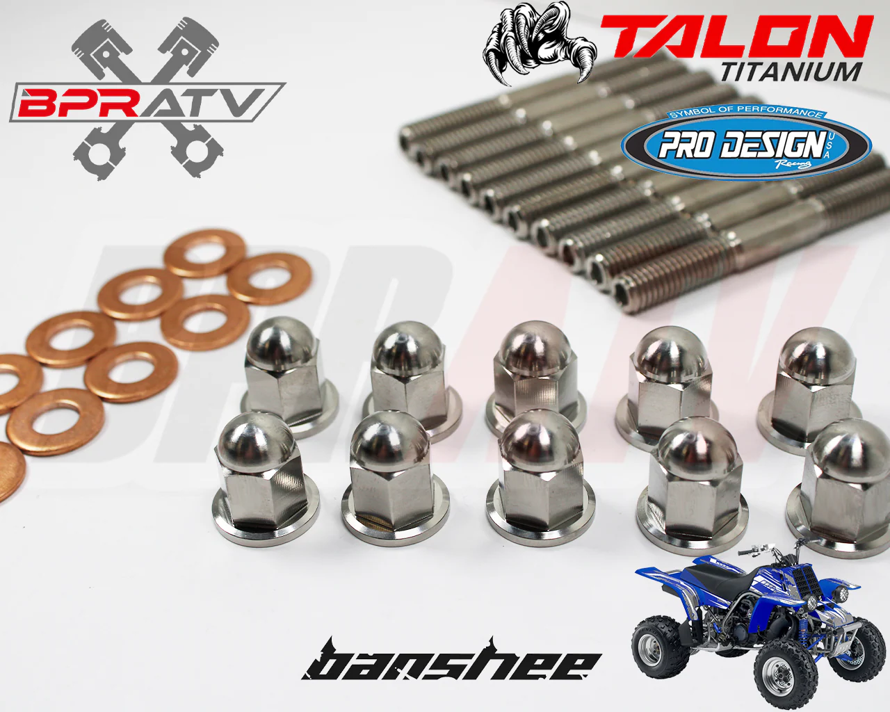 Banshee 421cc Stroker Engine Rebuild Kit ARES 68mm Cylinder +4mm Crank Cool Head - Image 17