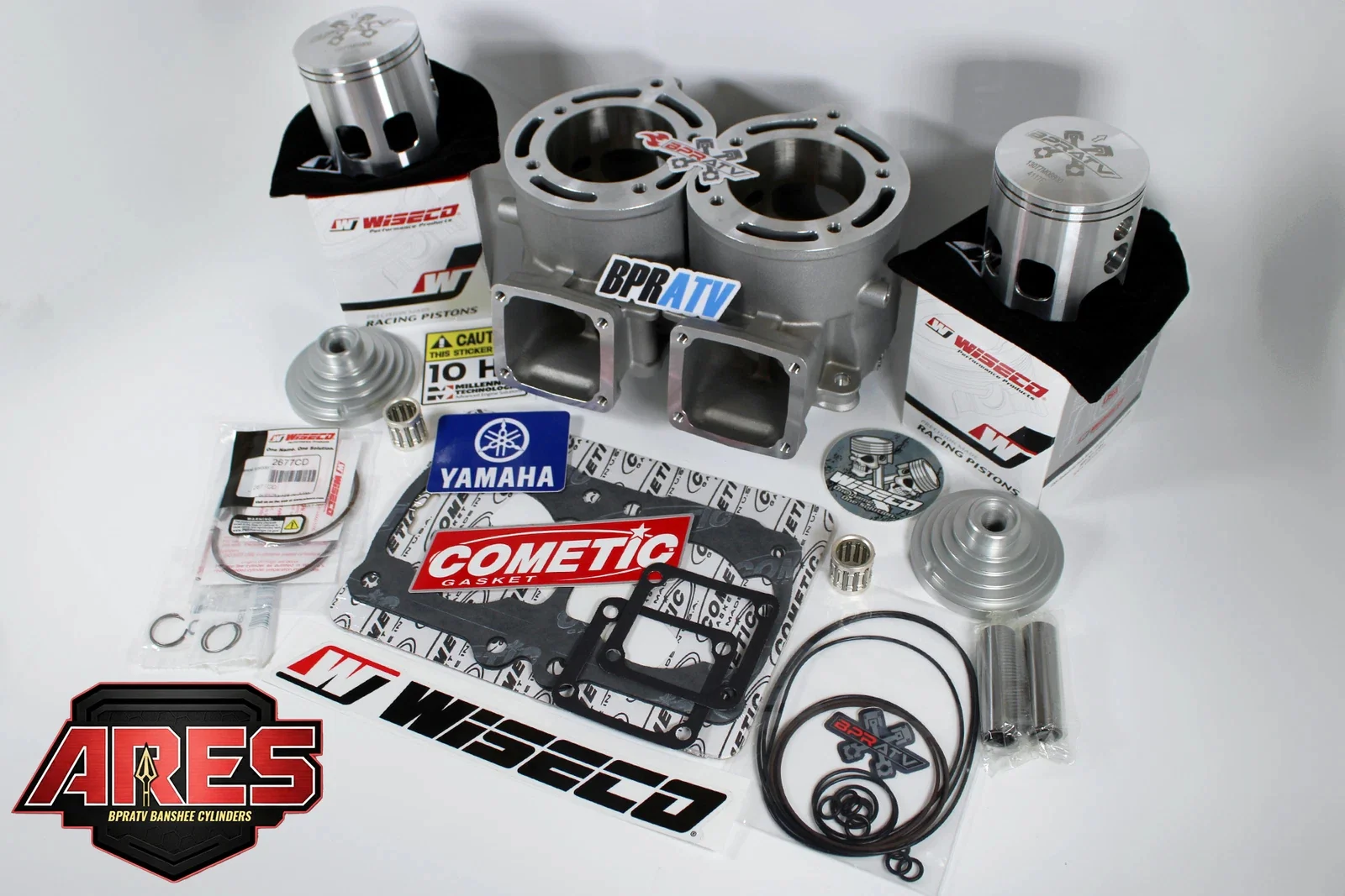 Banshee 421cc Stroker Engine Rebuild Kit ARES 68mm Cylinder +4mm Crank Cool Head - Image 23