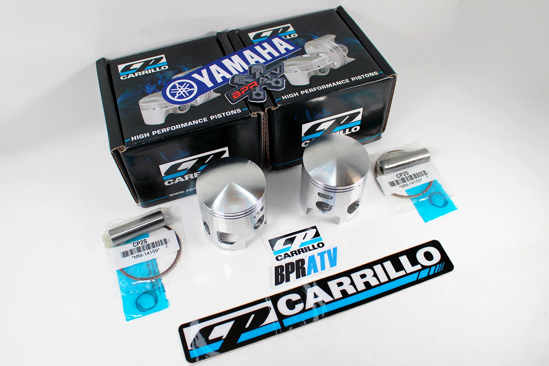 Yamaha Banshee 66mm Big Bore Cylinders + CP-Carrillo Pistons Top End Rebuild Kit - Image 6