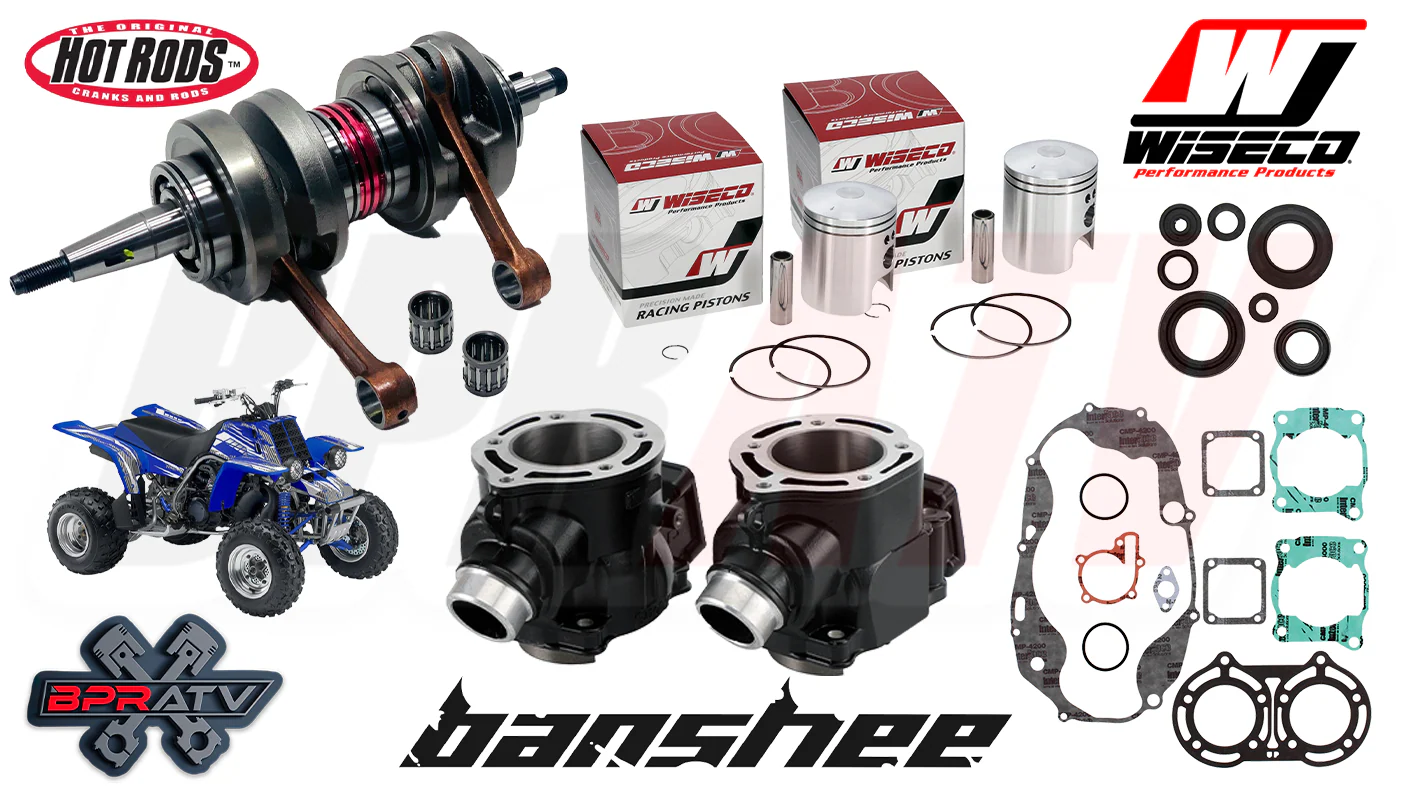 Yamaha Banshee 66mm Simple 370cc Rebuild Kit Crank Wiseco Pistons Gaskets Seals