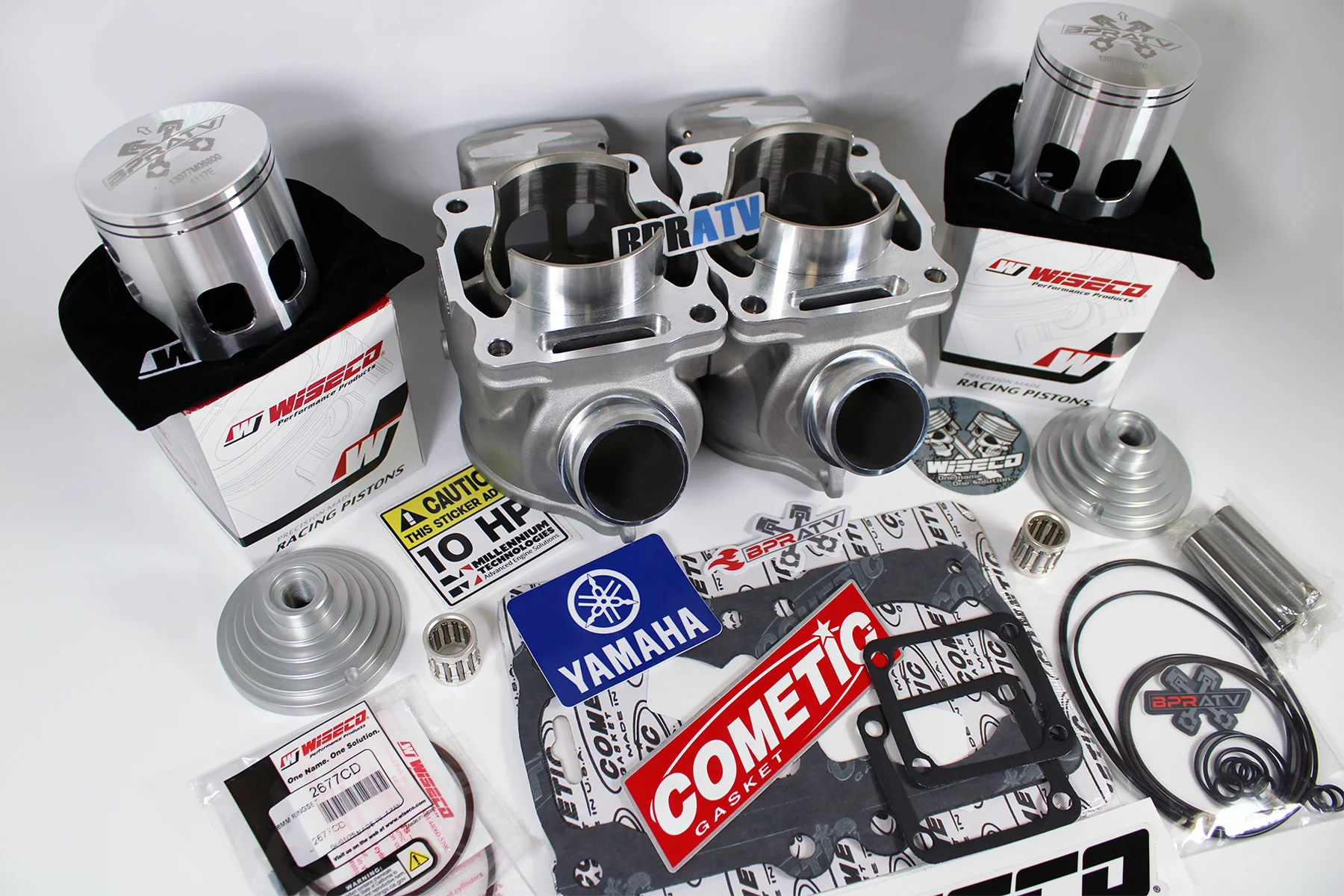 Yamaha Banshee ARES Athena Style 68mm Cylinder Kit Top End Engine Rebuild WISECO - Image 12
