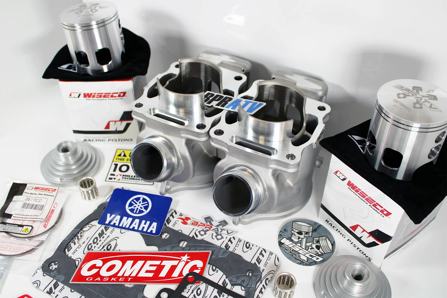 Yamaha Banshee ARES Athena Style 68mm Cylinder Kit Top End Engine Rebuild WISECO - Image 14