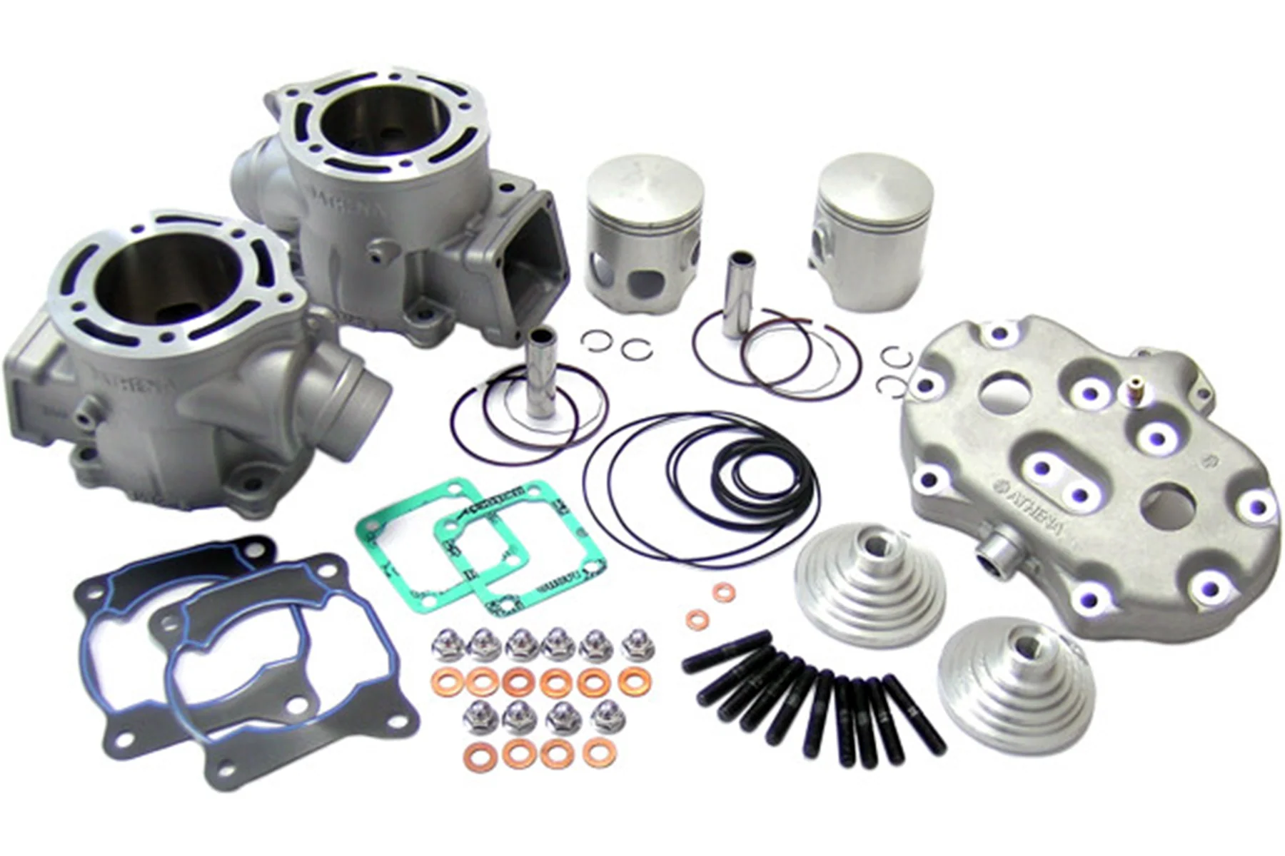 Yamaha Banshee Athena 400cc 68 Big Bore Cylinders Pistons Top Rebuild Head Domes - Image 3