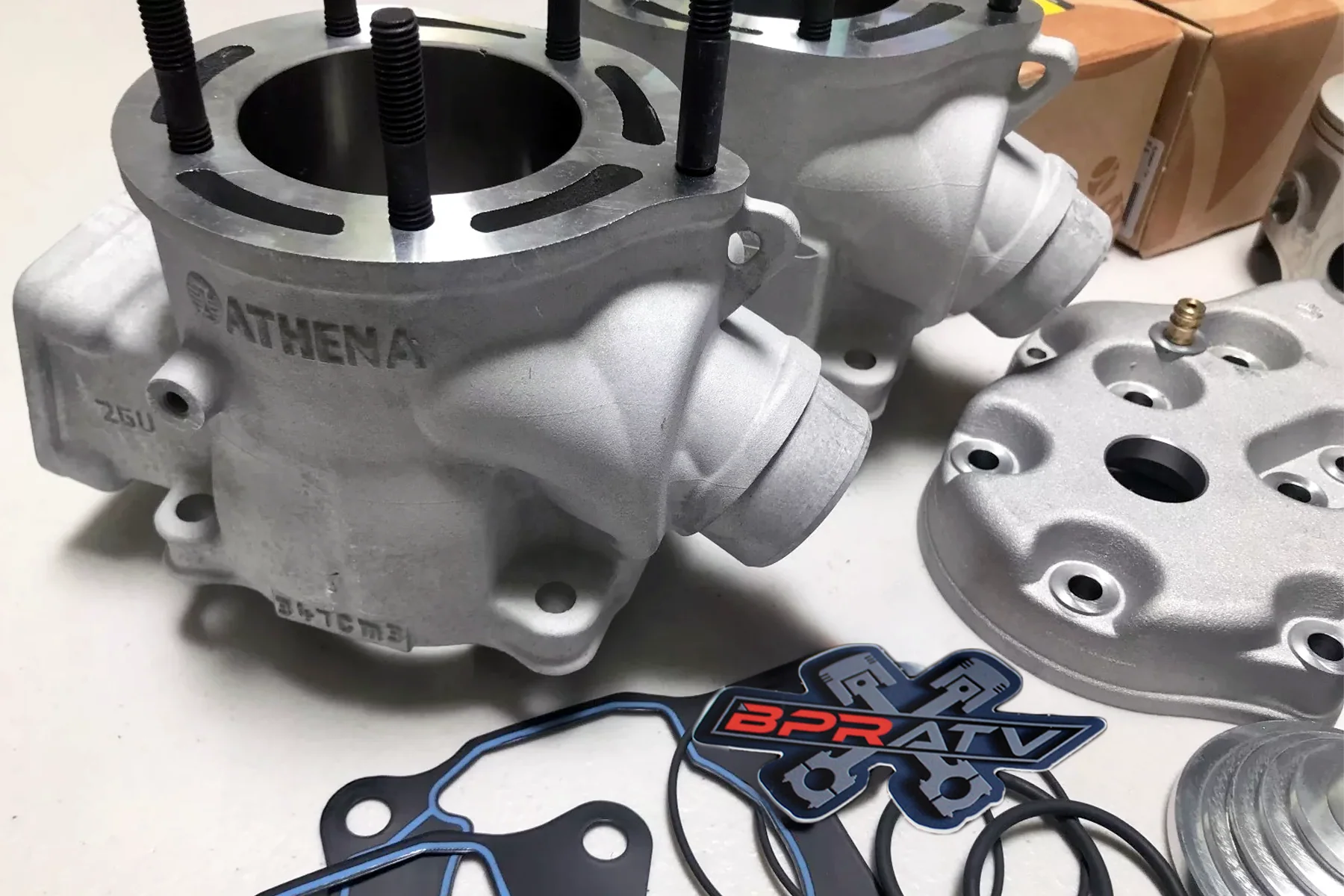 Yamaha Banshee Athena 68mm Big Bore Cylinder Kit Piston Head & Domes Top Rebuild - Image 2