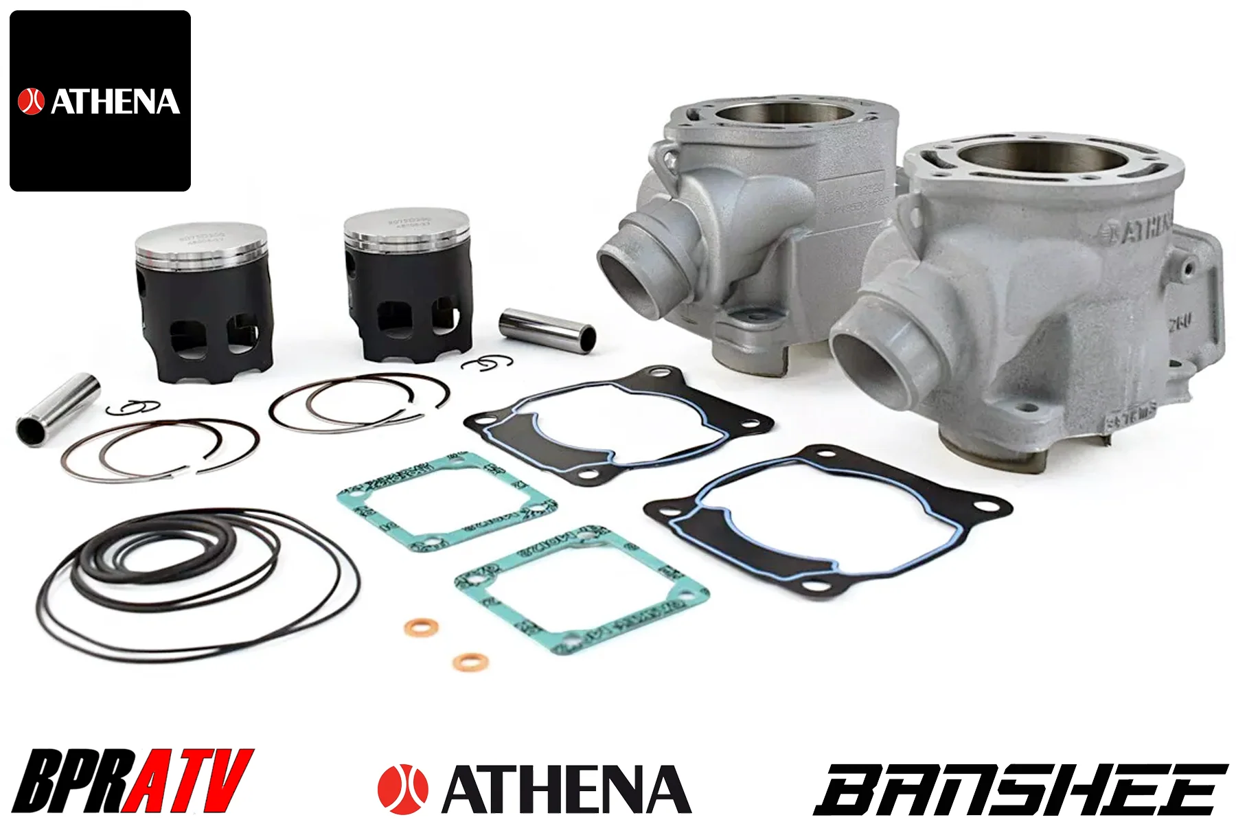 Yamaha Banshee Athena 68mm Big Bore Cylinder Kit Piston Head & Domes Top Rebuild - Image 6