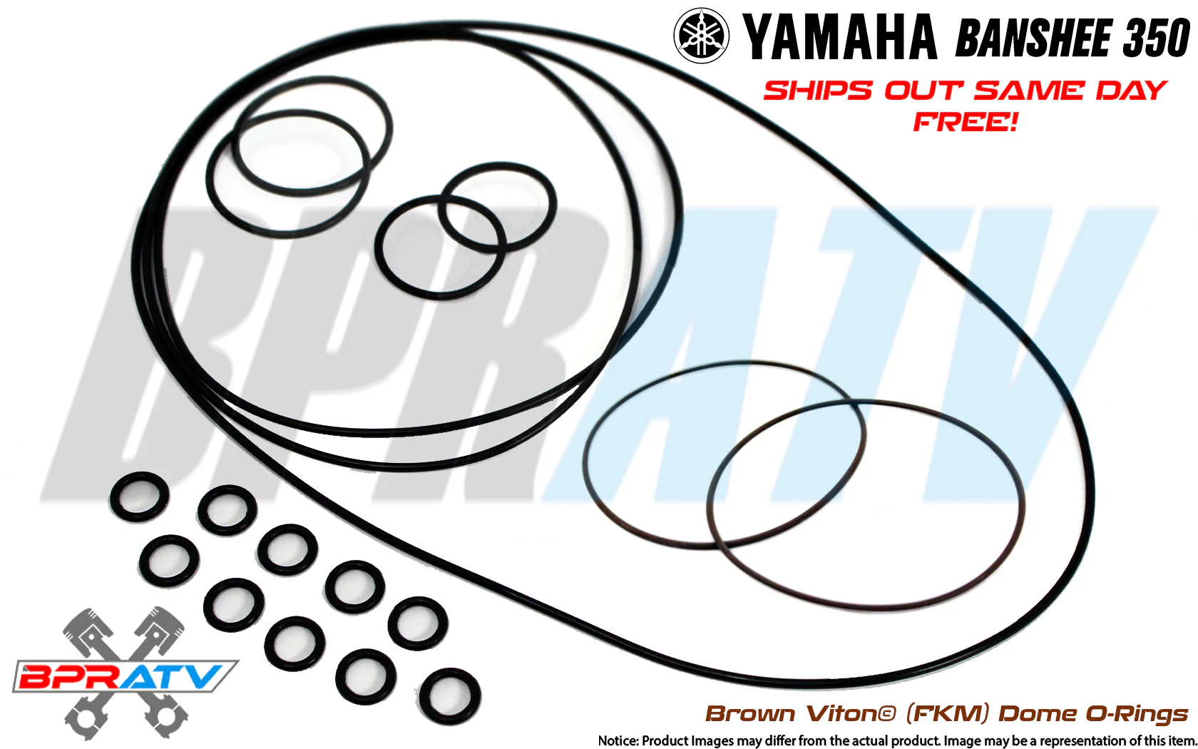 Yamaha Banshee Chariot Style Cool Head Heat Treated Dome Orings O-ring Kit FKM - Image 5