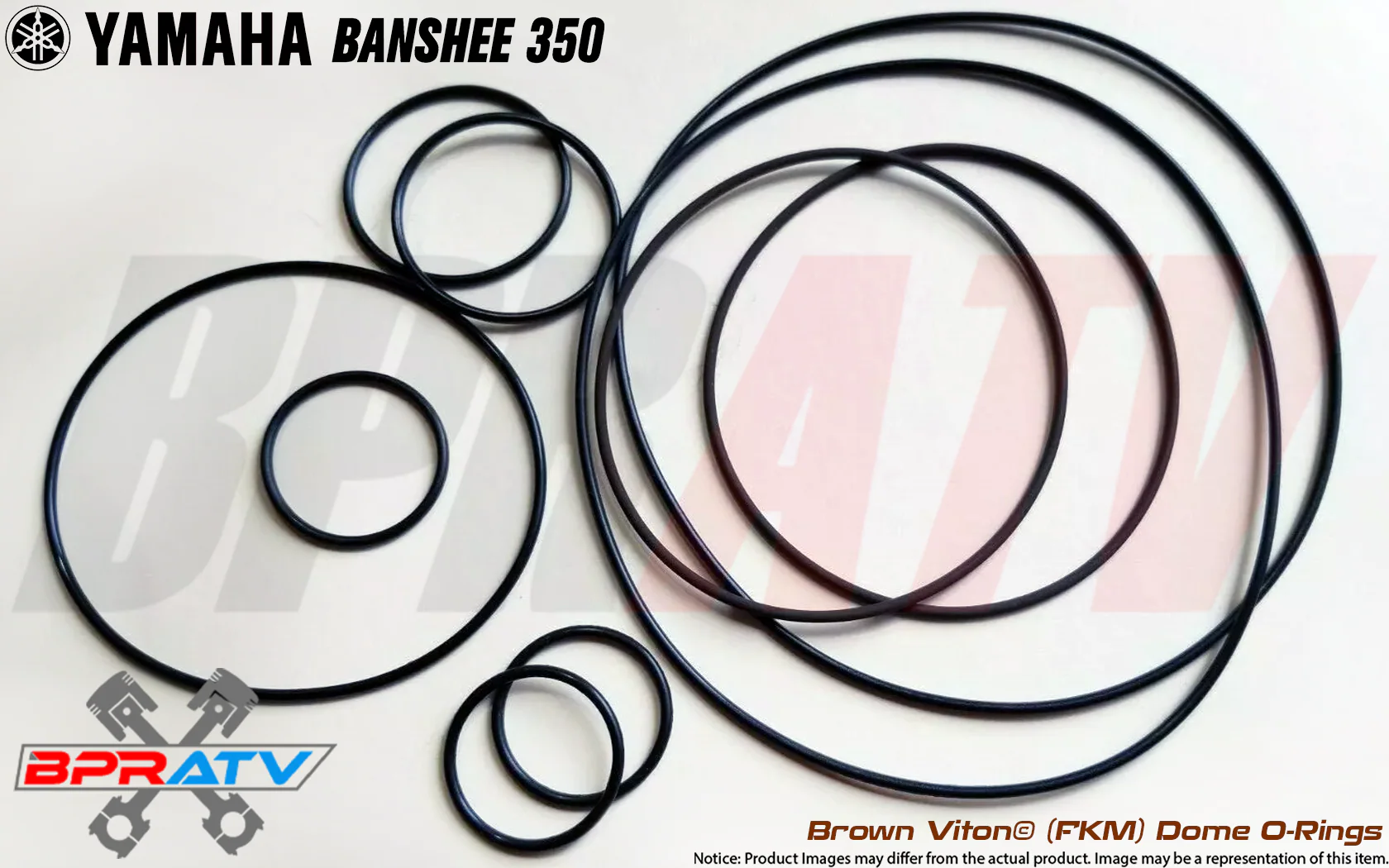 Yamaha Banshee Chariot Style Cool Head Heat Treated Brown Dome Orings O-ring Kit - Image 10