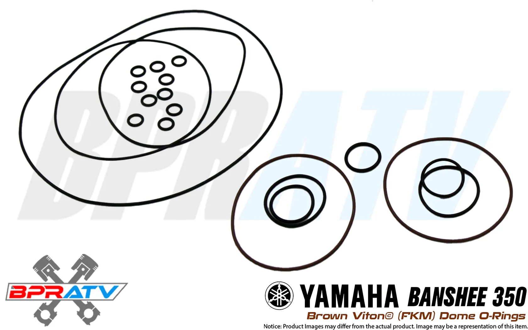 Yamaha Banshee Cheetah CUB Cool Head Orings O-rings BROWN VITON Domes O-Ring Kit - Image 14