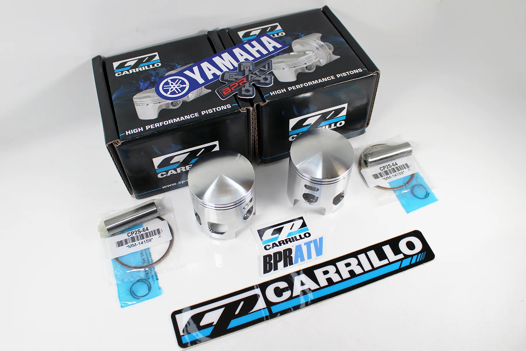 Yamaha Banshee CP-Carrillo Forged Piston Kit 65mm Big Bore 2-Stroke Pistons Set - Image 3
