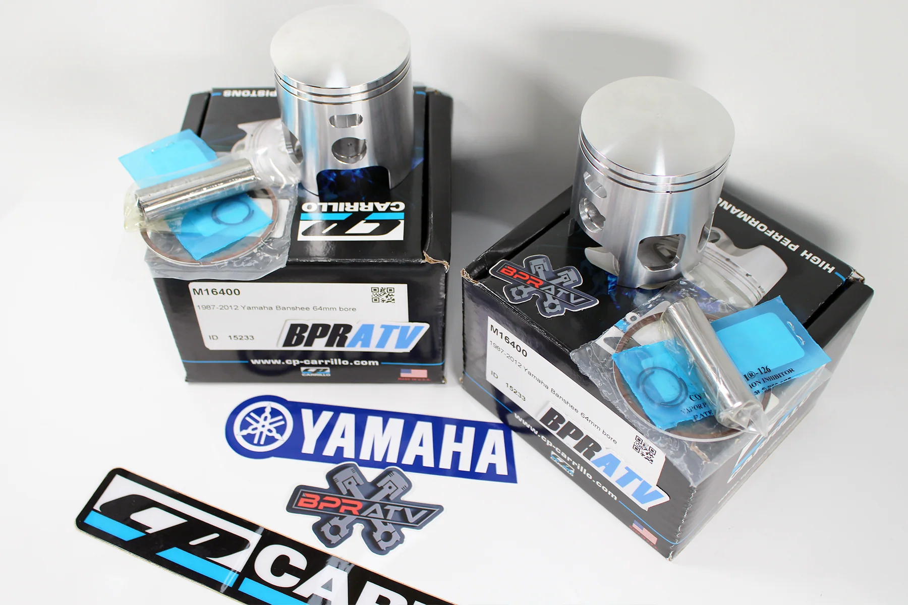Yamaha Banshee CP Carrillo Pistons 64mm Stock Bore Forged Piston Set Top End Kit - Image 16