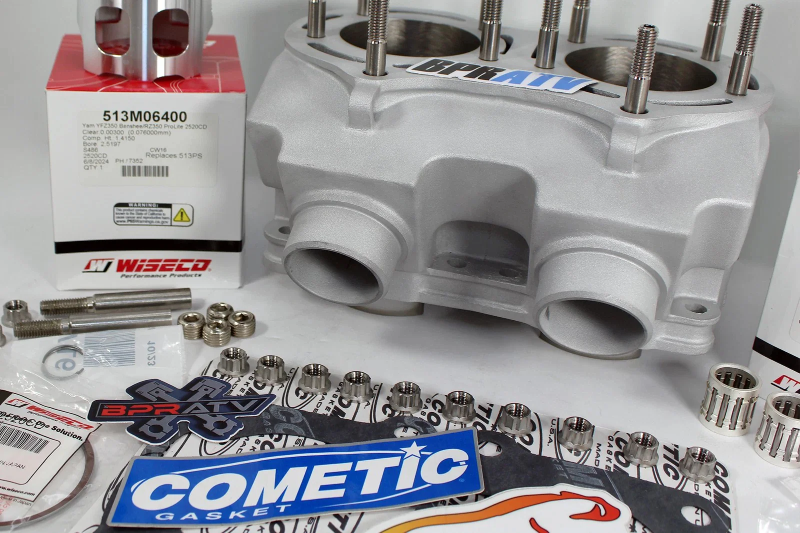 Banshee 347cc Alpha Cub Cylinder OEM Replacement CP Industries Wiseco Piston Kit - Image 8