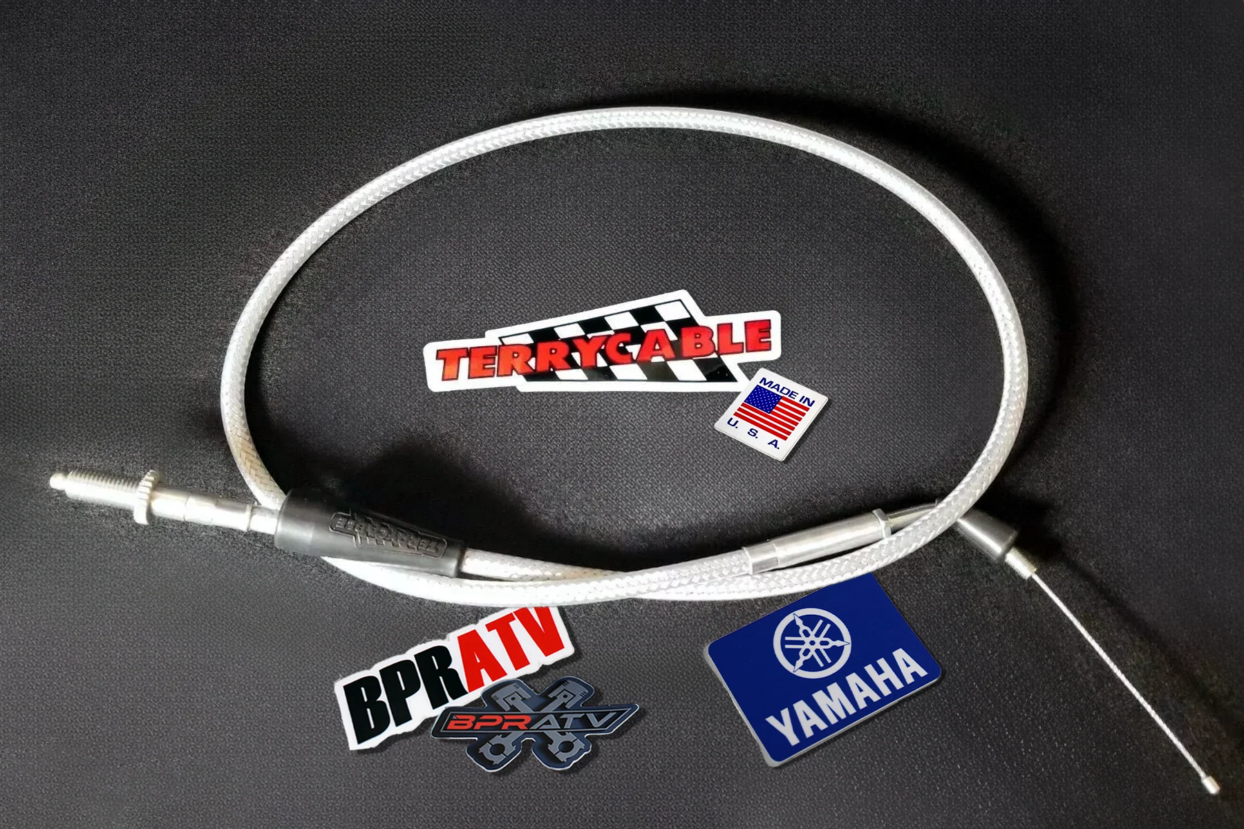 Yamaha Banshee Cub 2-1 Terry Cable Single Thumb Throttle Cable PWK Carbs 28-39mm - Image 3