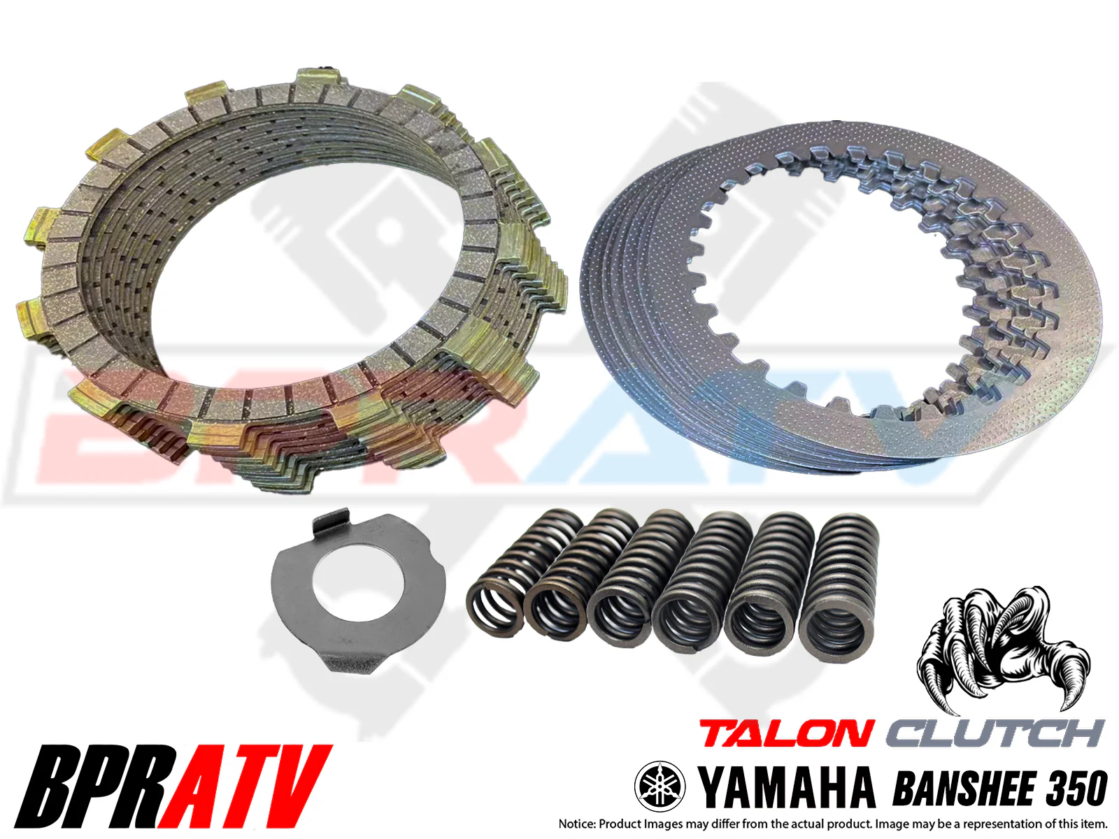 Yamaha Banshee Cub Cylinder Heavy Duty Steel Fibers Springs 7/8 Plate Clutch Kit - Image 3