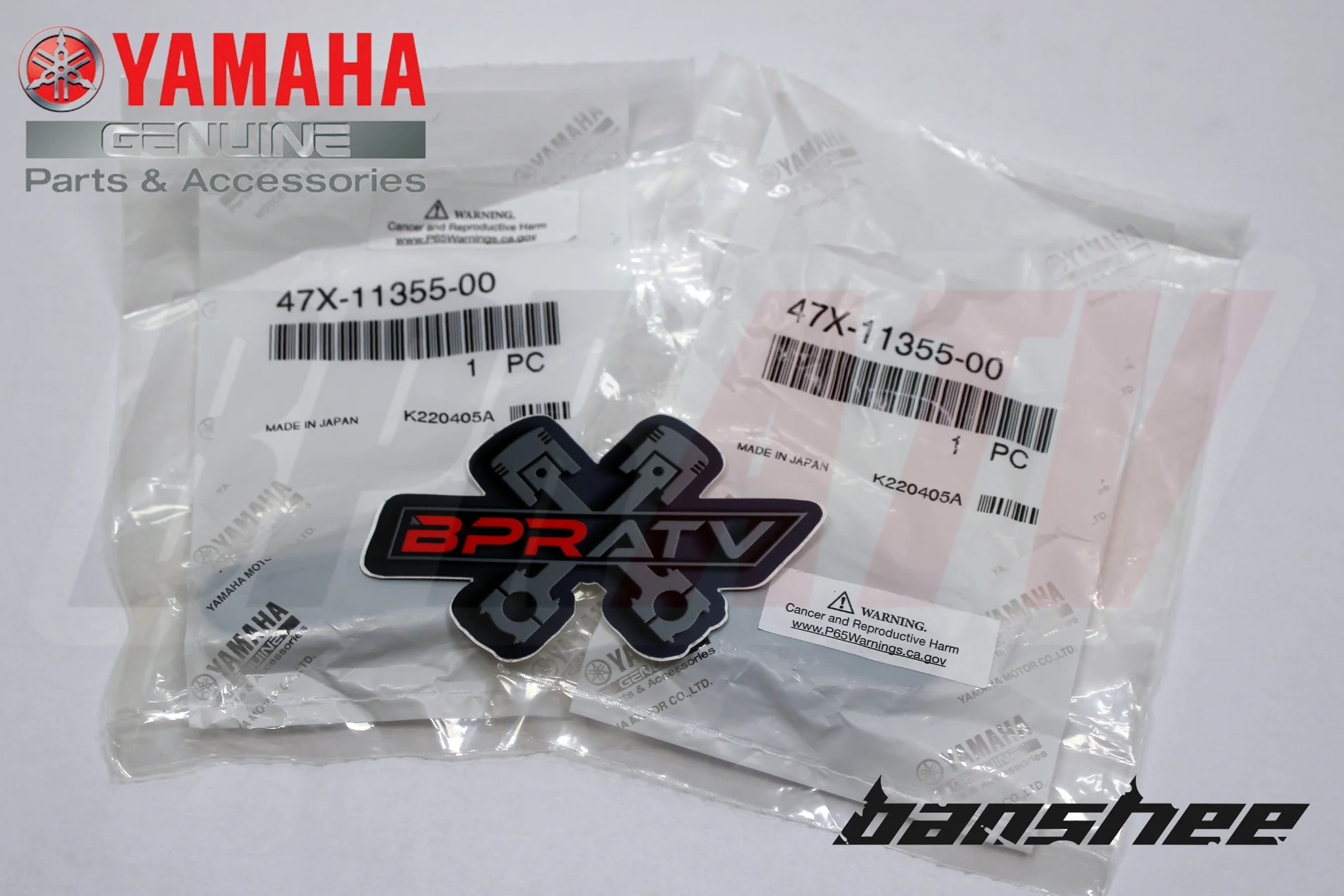 Yamaha Banshee GENUINE YAMAHA OEM Cylinder Seals Plugs 47X-11355-00-00 Set of 2 - Image 10