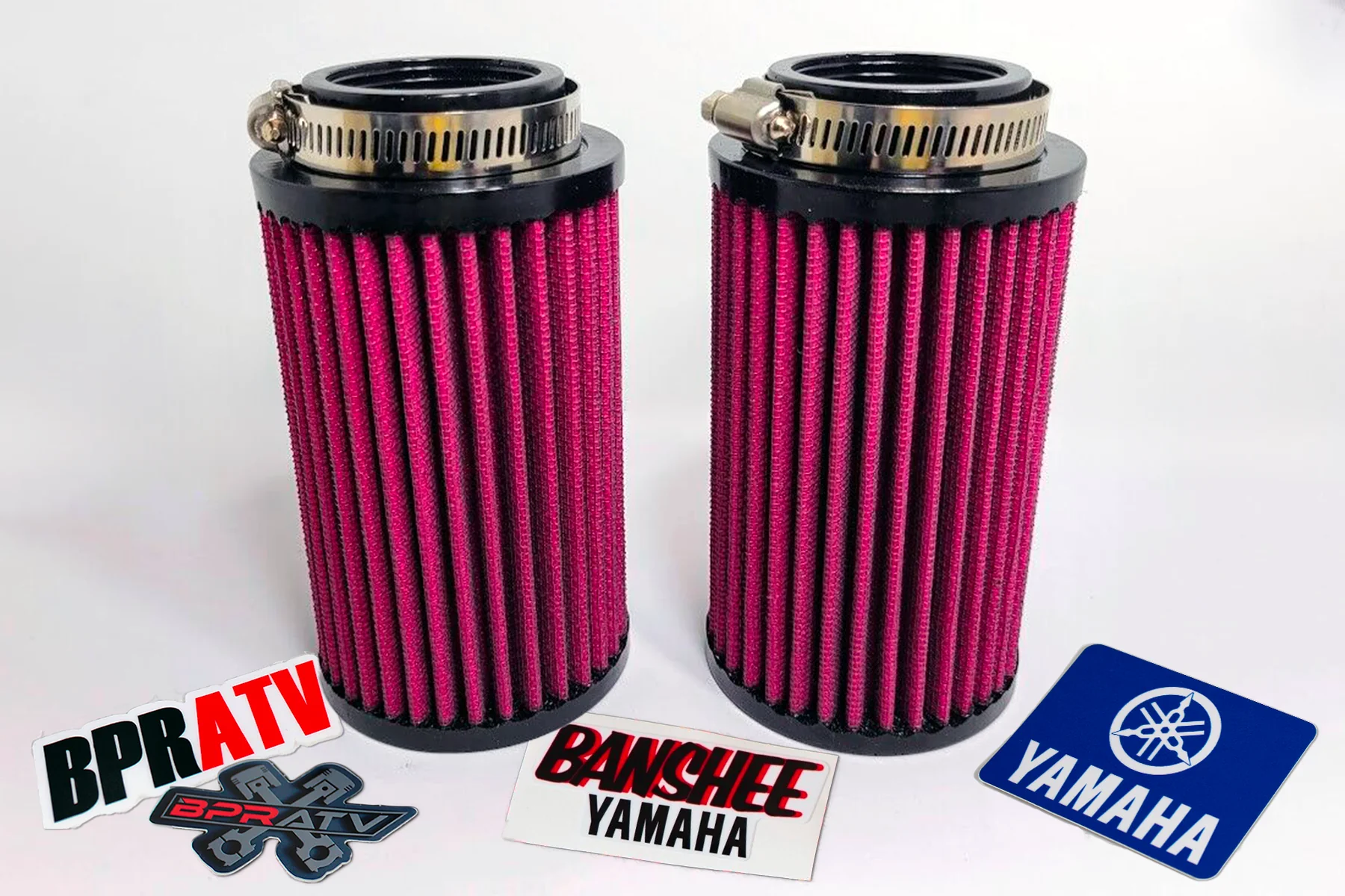 Yamaha Banshee K+N Style Mikuni STOCK Size Carbs Air Filter Pods OUTERWEARS Pair - Image 23