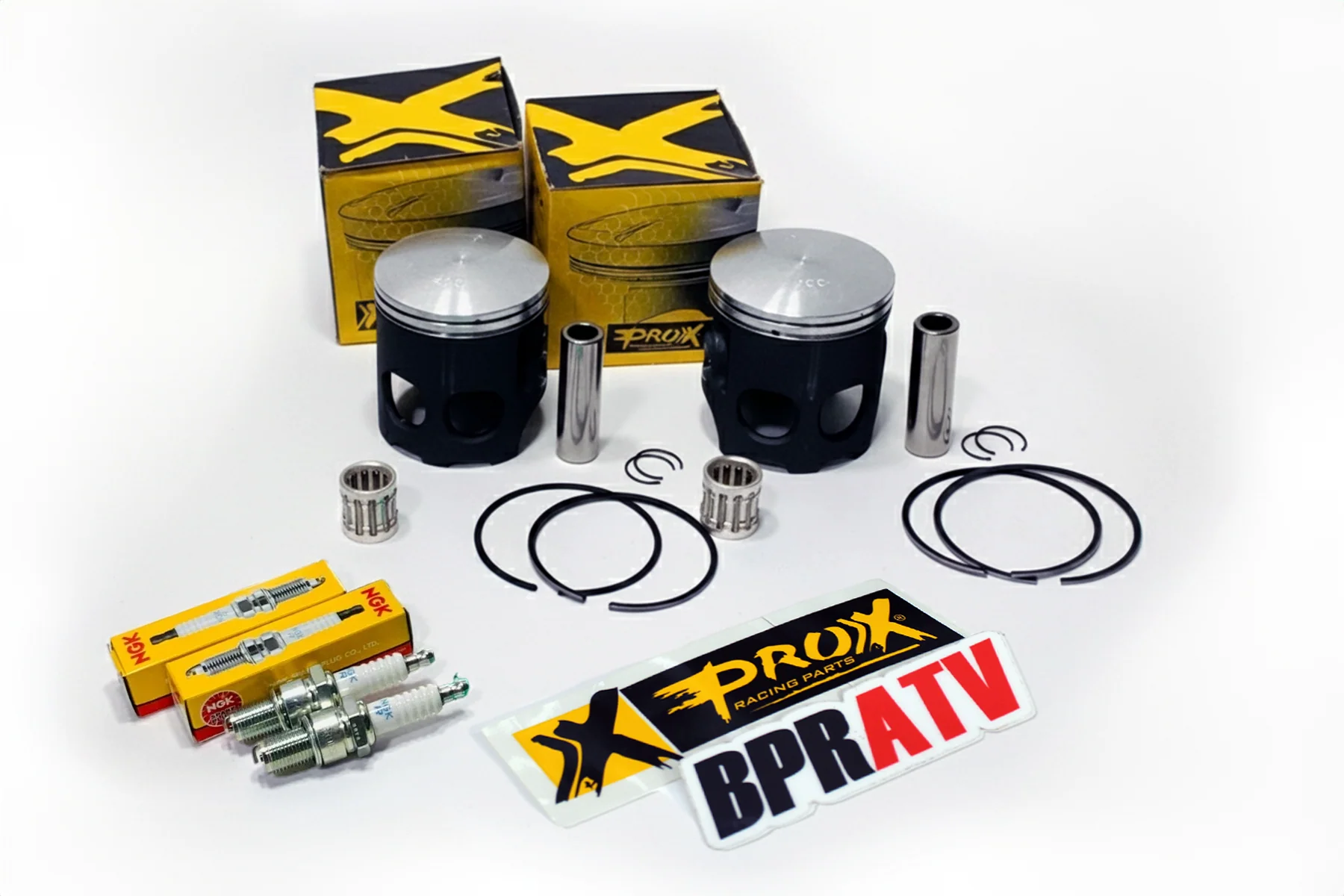 ProX 64mm Piston Top End Rebuild Kit Yamaha Banshee YFZ350 Gaskets NGK 1987-2006 - Image 4