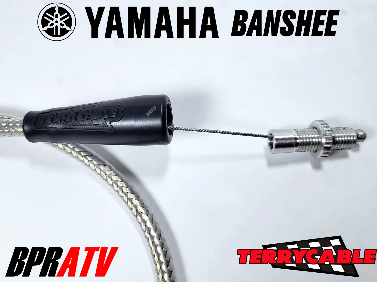 Yamaha Banshee Terry Cable Braided Single Thumb Throttle Cable PWK Carb 28-39mm - Image 8