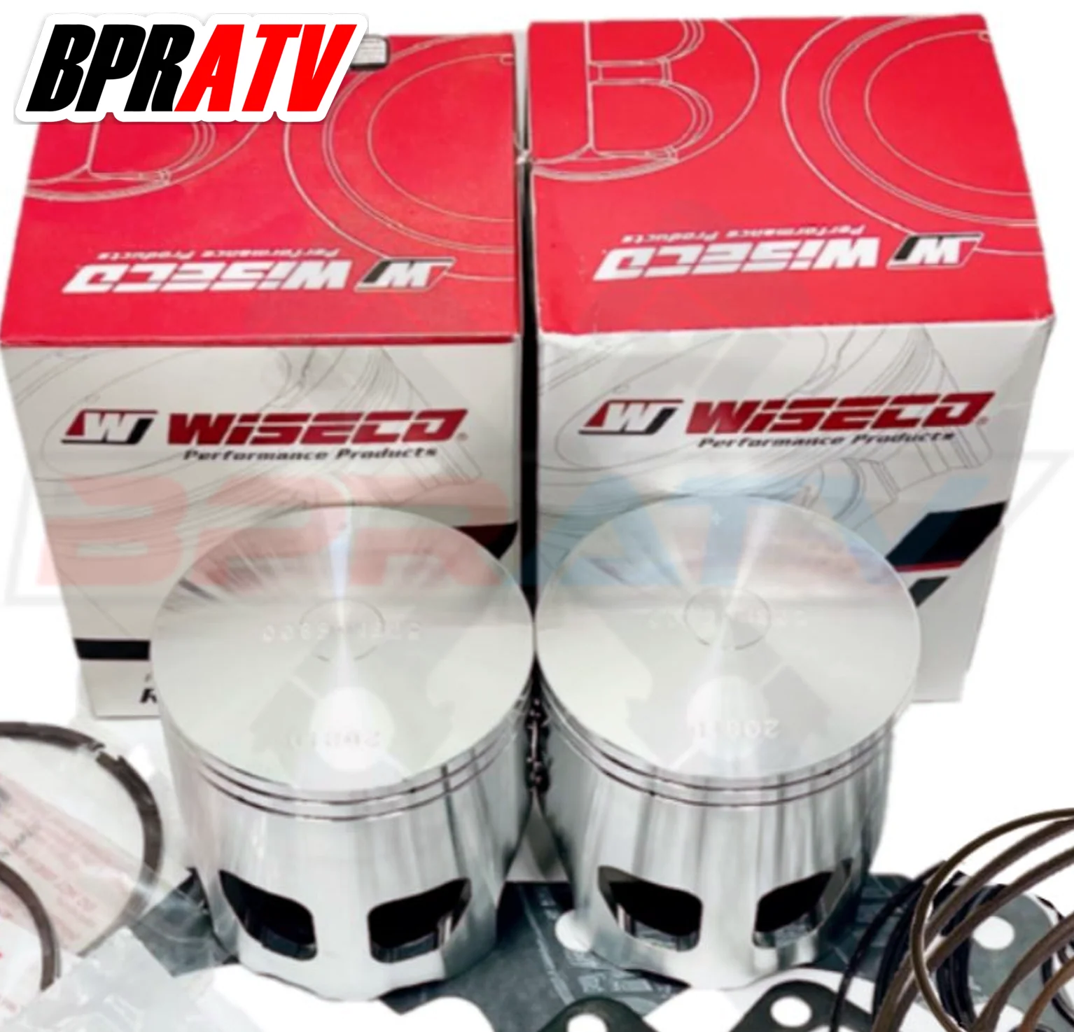 Yamaha Banshee YFZ 350 65mm Bore Wiseco Pro Pistons Bearings Top End Gaskets Kit - Image 5