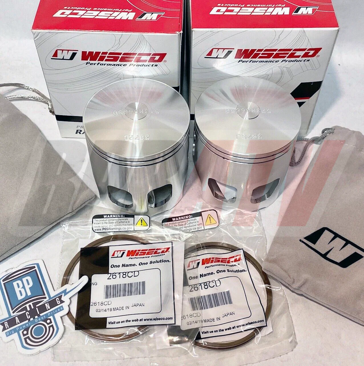 Yamaha Banshee YFZ 350 66mm Bore Wiseco Pro Pistons Bearings Top End Gaskets Kit - Image 2