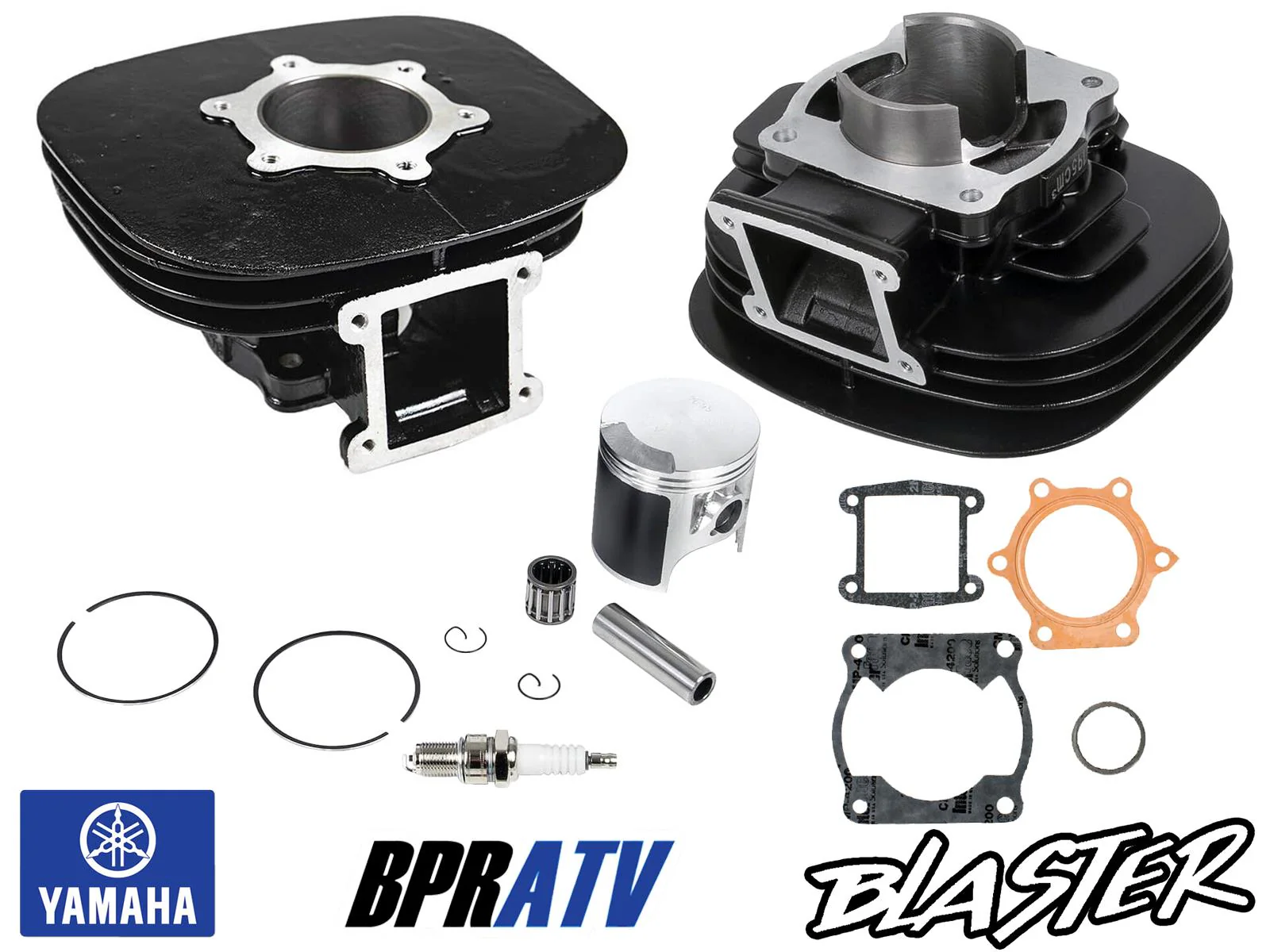 Yamaha Blaster 200 66 Piston Cylinder WISECO Crank Motor Rebuild Titanium Studs - Image 3