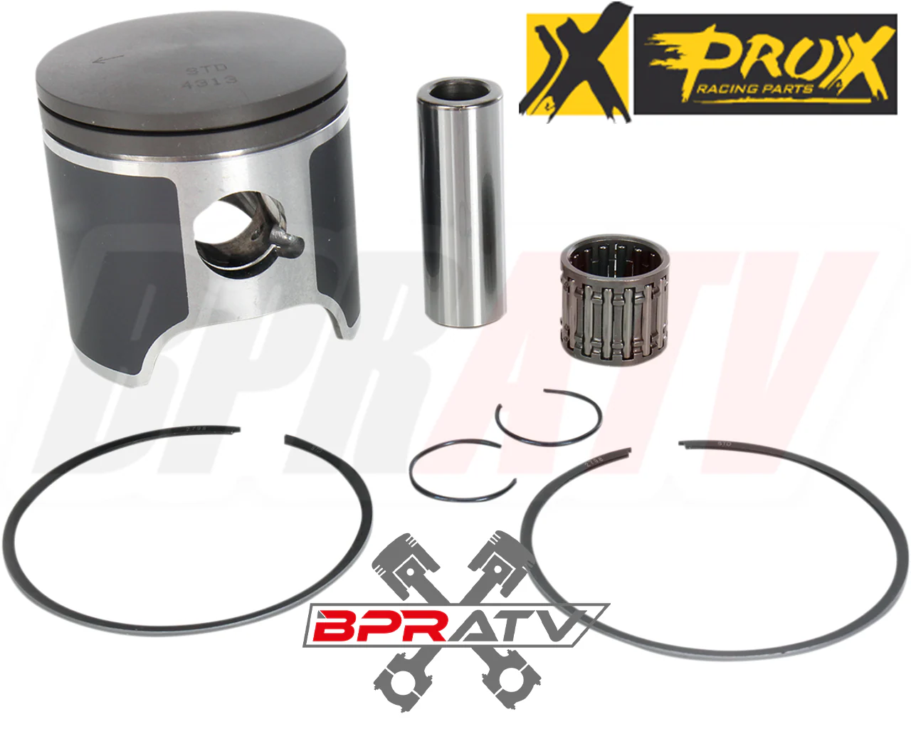 Yamaha Blaster 200 66mm Stock OEM Bore Cylinder ProX Piston Top End Rebuild Kit - Image 17