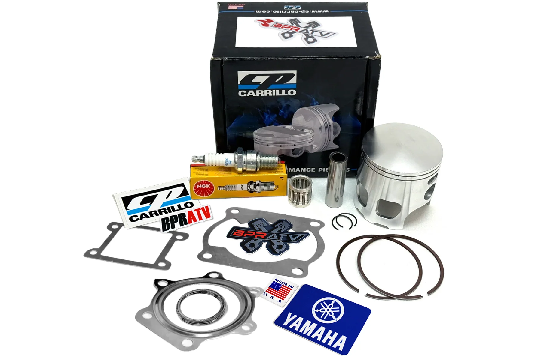 Yamaha Blaster 200 68mm 68 mm CP Carrillo Piston BPRATV Gaskets Kit Bearing NGK - Image 12