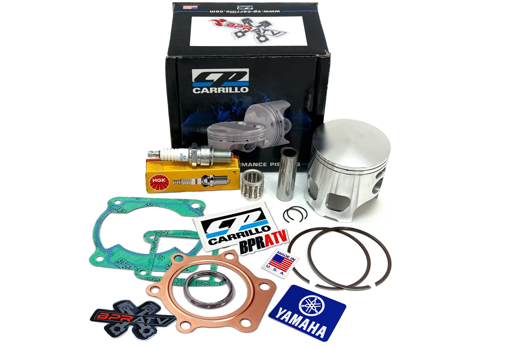 Yamaha Blaster 200 68mm 68 mm CP Carrillo Piston BPRATV Gaskets Kit Bearing NGK - Image 21