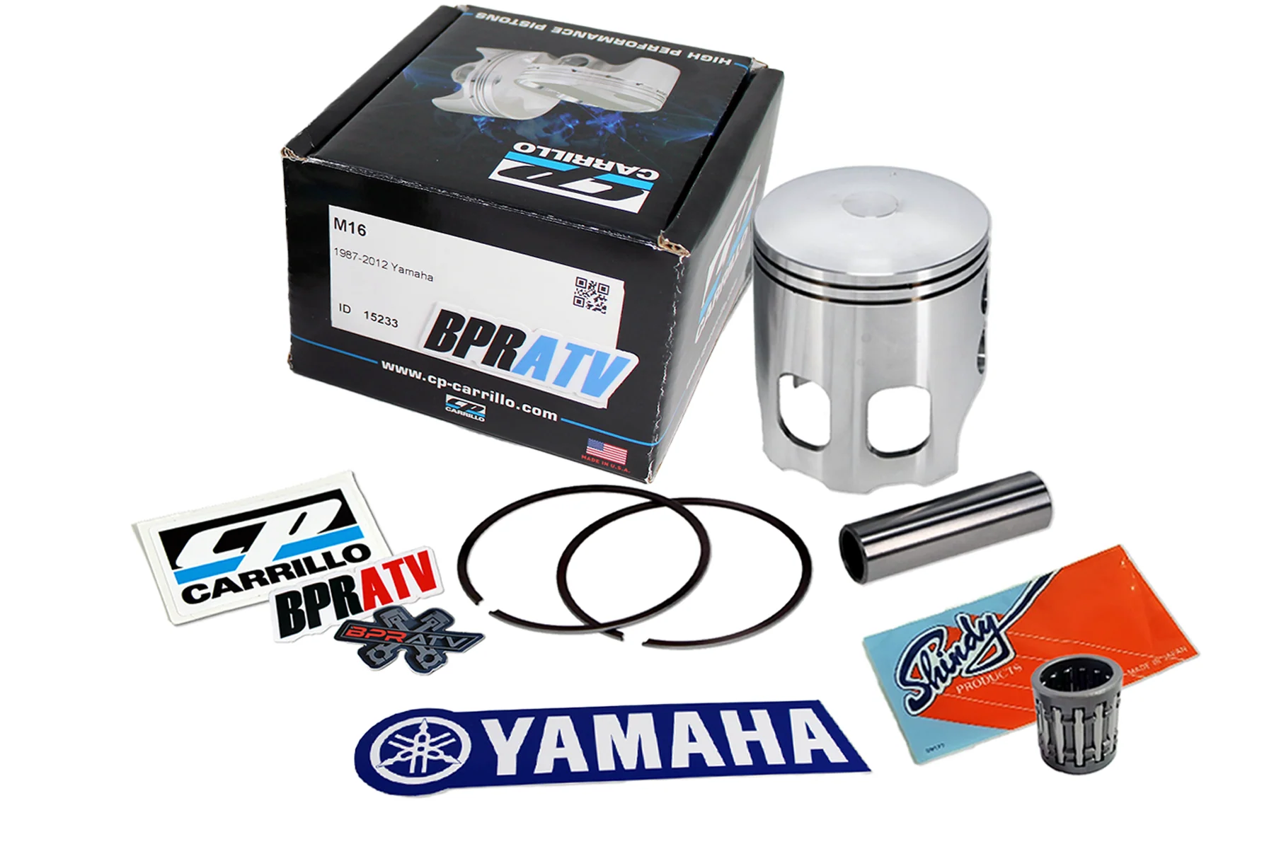 Yamaha Blaster 200 CP Carrillo 68mm Piston Gaskets Bearing Rebuild Kit 1988-2006 - Image 2
