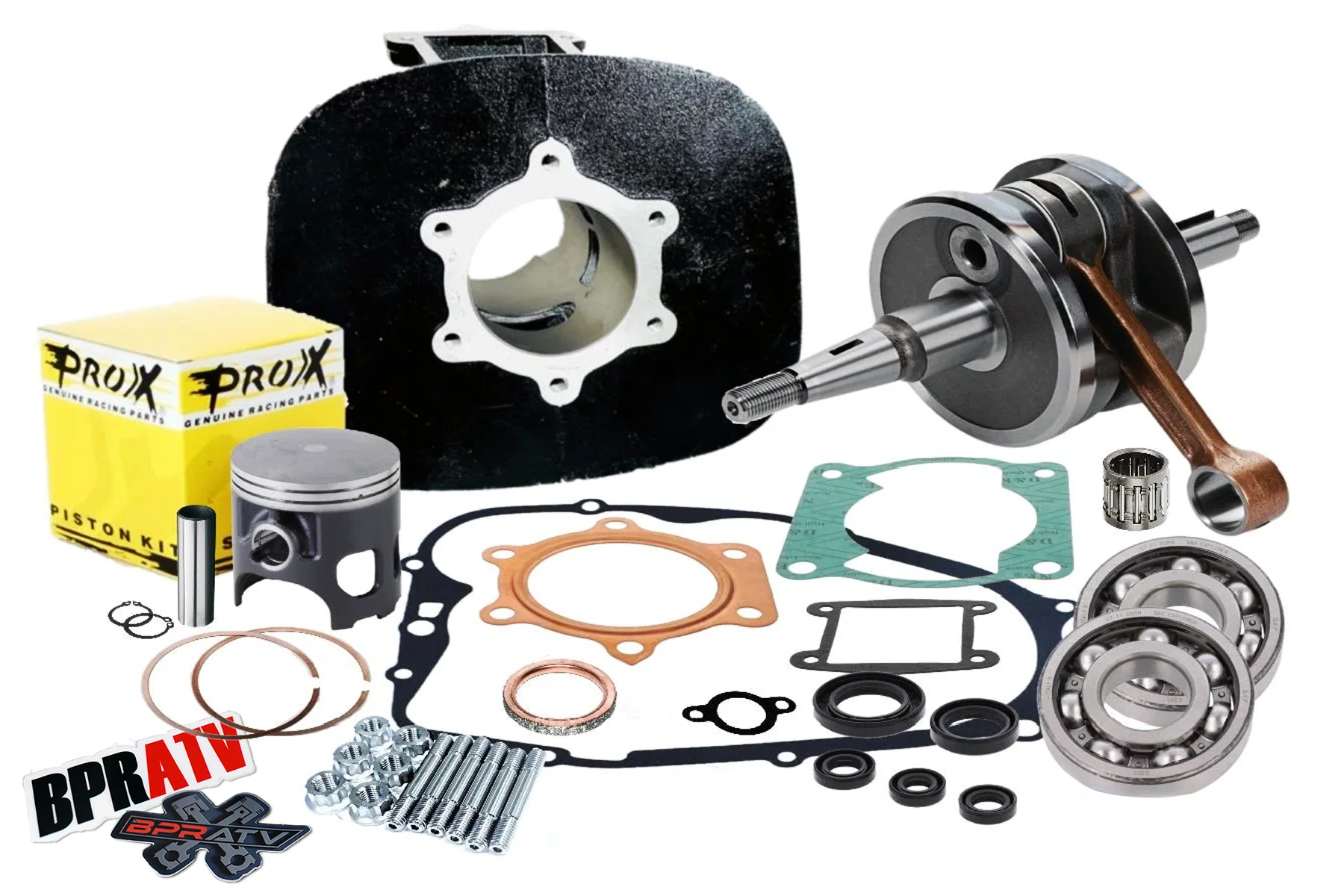 Yamaha Blaster 200 Engine Rebuild Kit Cylinder Crank Gaskets & Ti Studs Complete - Image 20