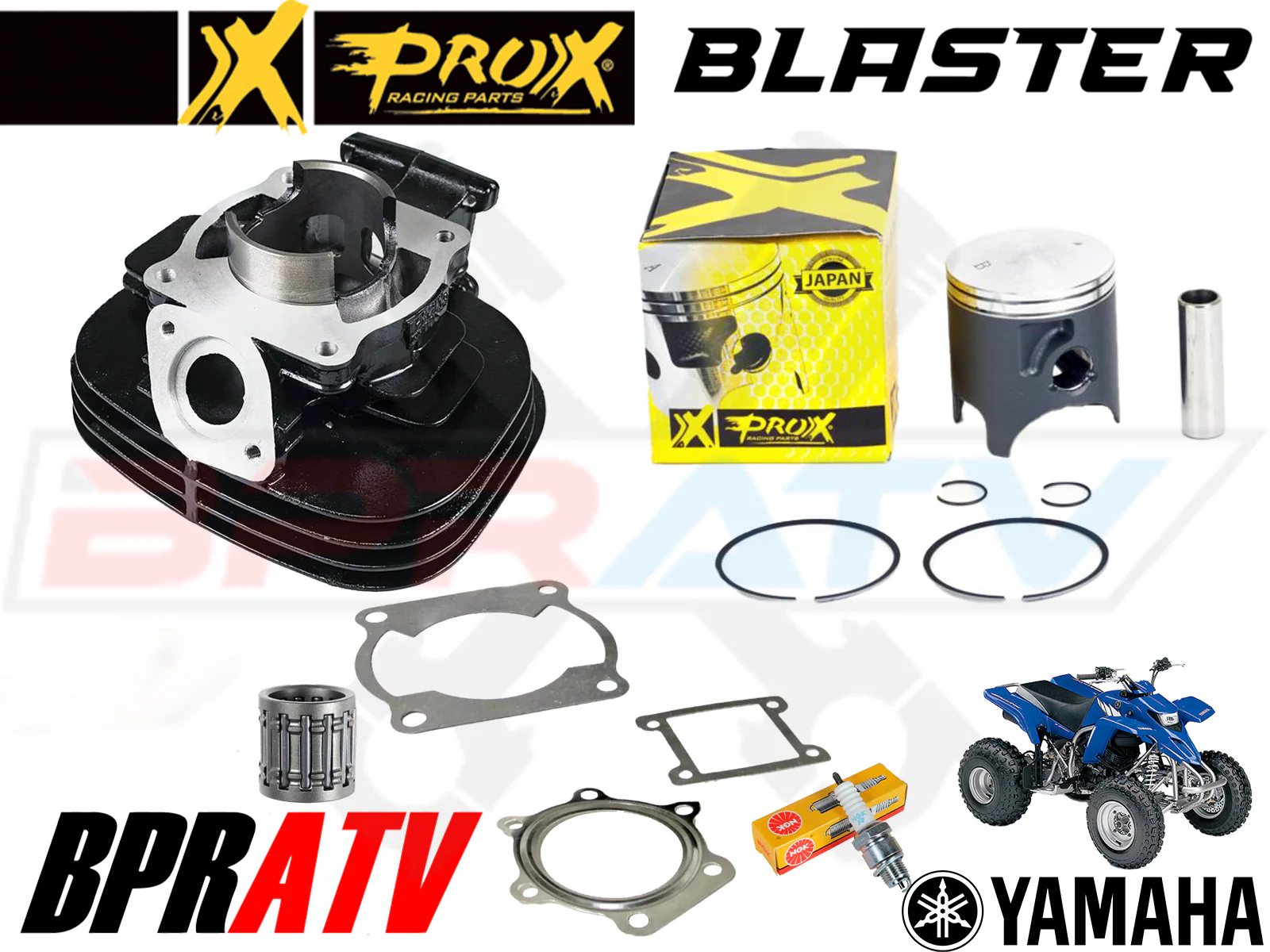 Yamaha Blaster 200 Wiseco Motor Rebuild Kit Crank ProX Piston Koyo NTN Bearings - Image 8