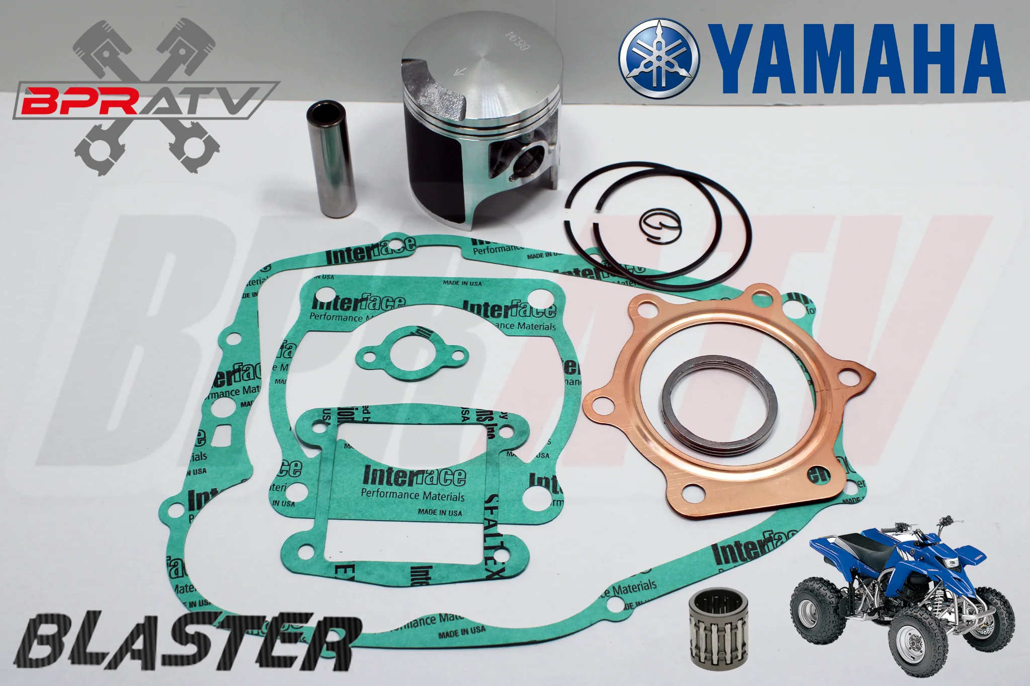Yamaha Blaster 200 YFS 200 Piston Gasket Rings Set Kit 1988-2006 STD Stock Size - Image 3