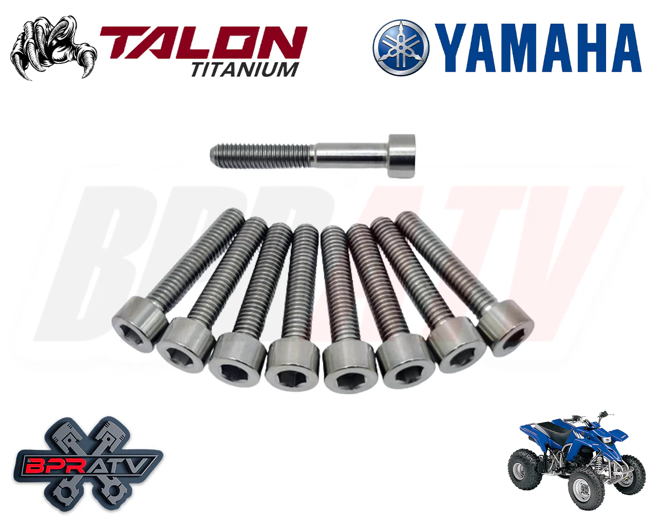 Yamaha Blaster Complete BPRATV TITANIUM Motor Engine Studs Bolts Screw Kit Set - Image 4