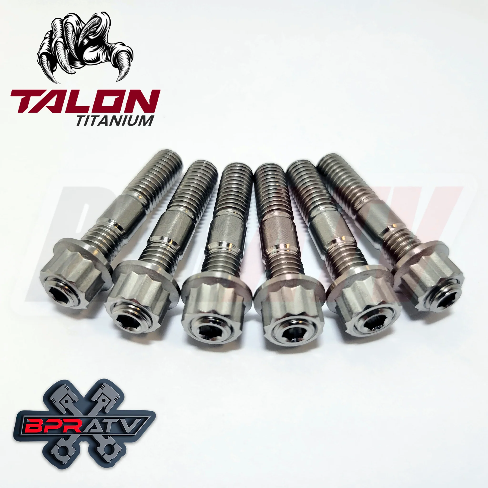 Yamaha Blaster 200 TITANIUM Cylinder Head Studs Complete Bolts Ti Stud Nuts Kit - Image 2