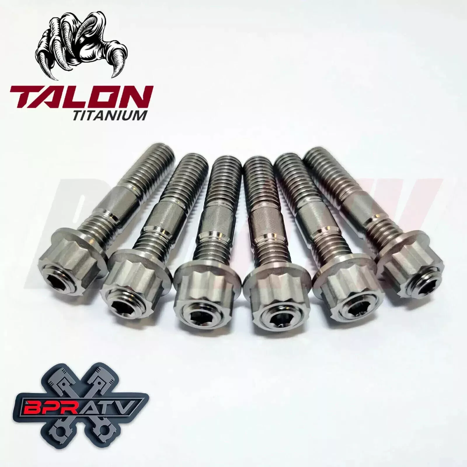 Yamaha Blaster TITANIUM Cylinder Bolts Head Studs Stud Bolt 12 Point Nut Kit Set - Image 2