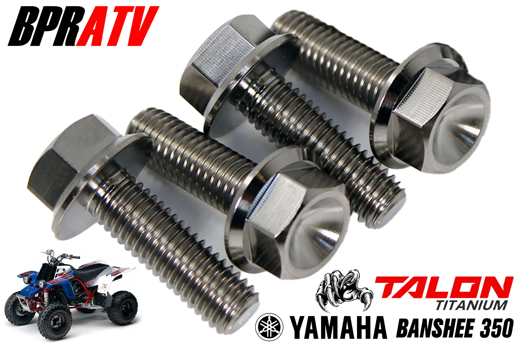 Yamaha Blaster Titanium Rear Bumper Grab Bar Bolts Front Bumper Guard Bolts Set - Image 13