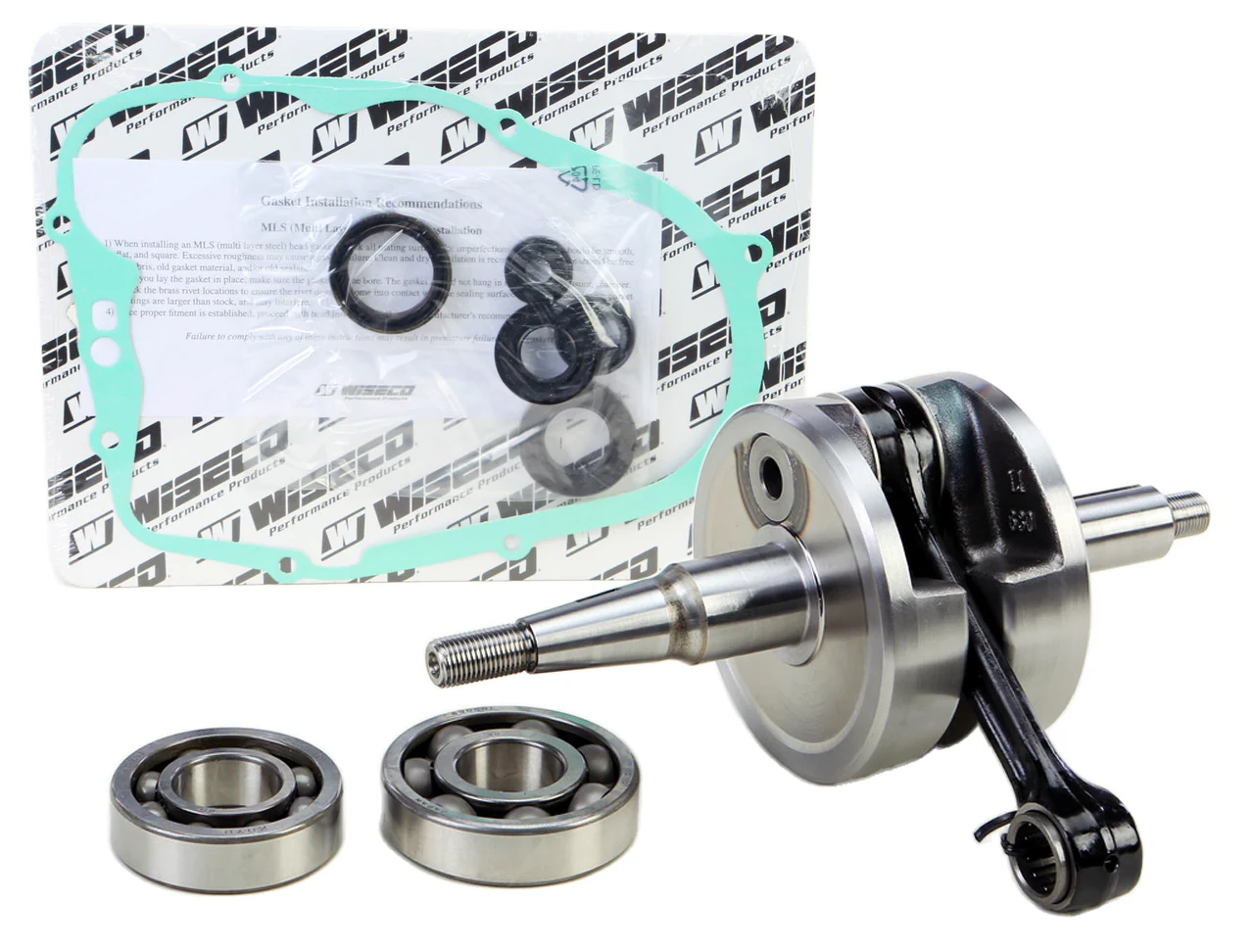 Yamaha Blaster WISECO Crank Crankshaft 67mm 67 Pro Lite Piston Seals Gasket Kit - Image 27