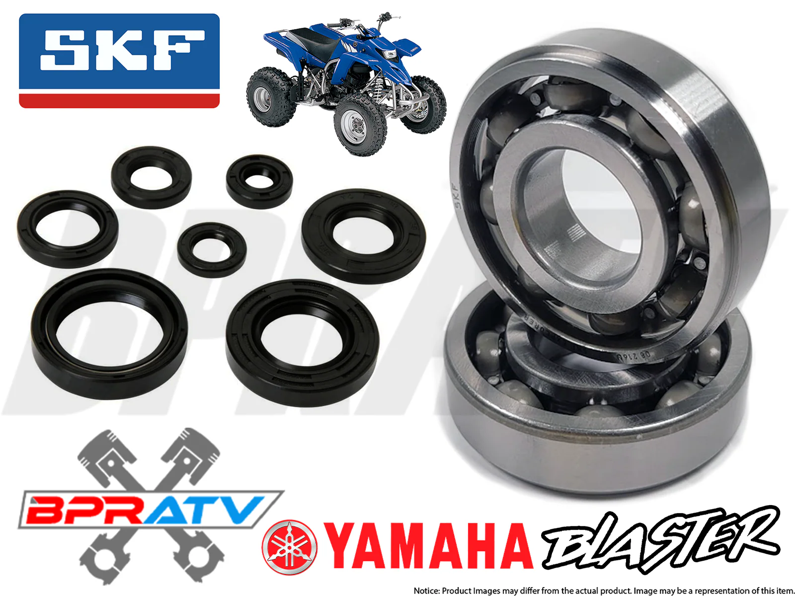 Yamaha Blaster YFS 200 Main Crank Shaft Bearings Engine Seals Kit 88 89 90 91 92 - Image 3